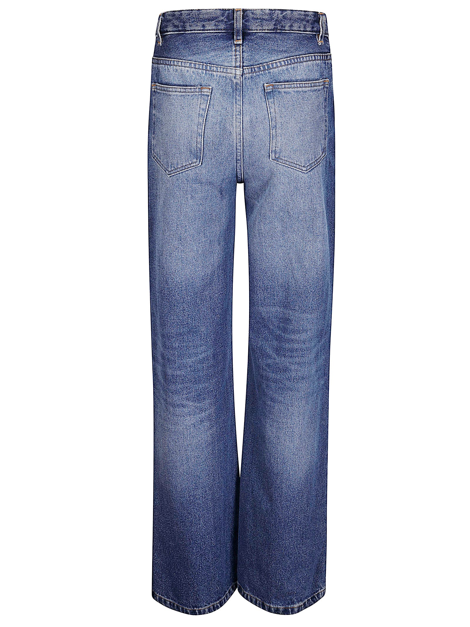 Apc Elisabeth Jeans In Blue