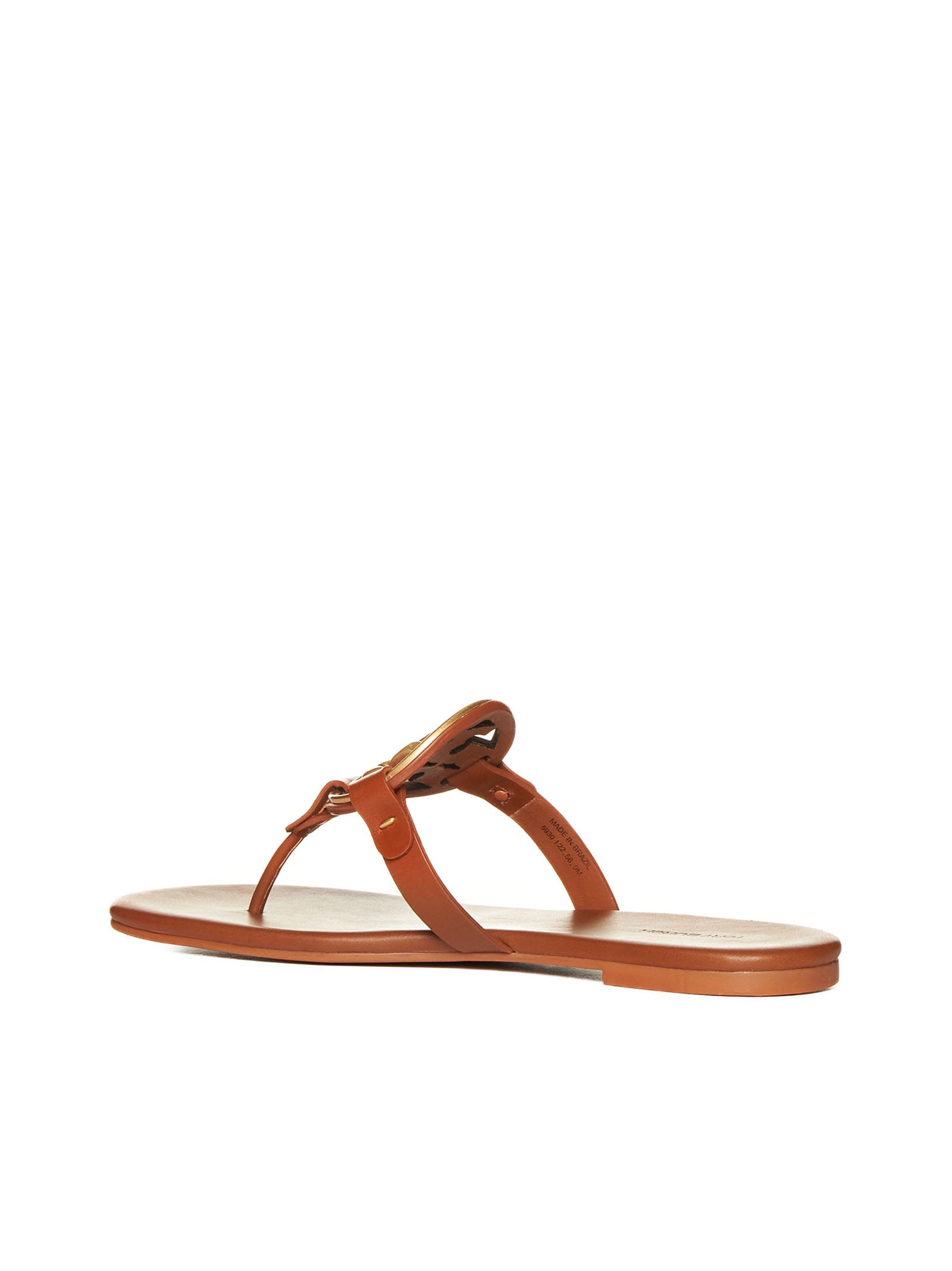 Tory Burch Flip Flop Sandals With Logo In Brown