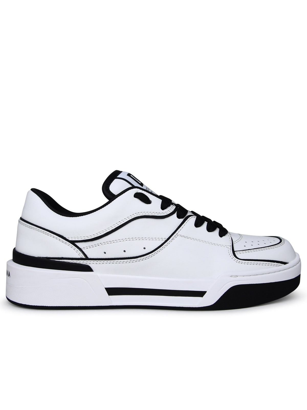 DOLCE & GABBANA NEW ROMA WHITE LEATHER SNEAKERS