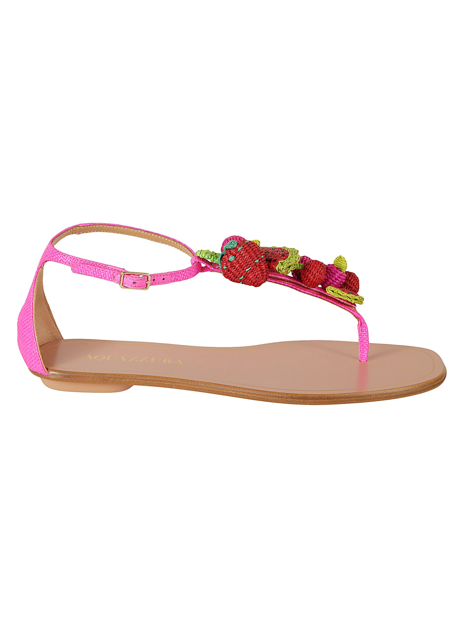 Shop Aquazzura Strawberry Punch Sandals In Ultra Pink