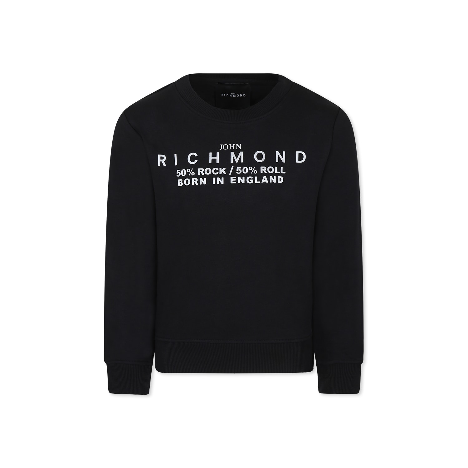 Richmond Black Sweatshirt For Boy In Black