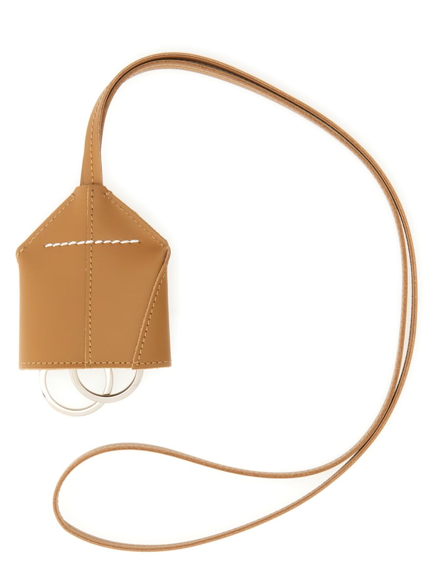 MM6 MAISON MARGIELA LEATHER KEYCHAIN