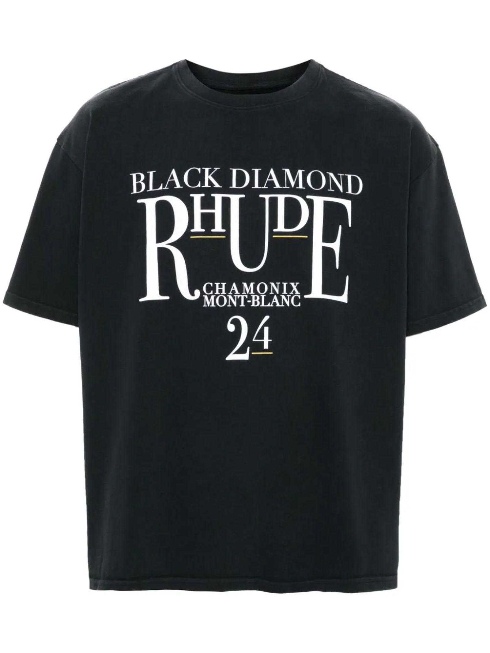 Shop Rhude T-shirts And Polos Black