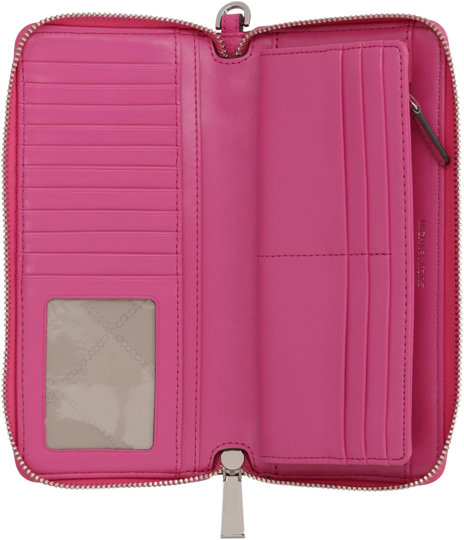 Jet set leather wallet Michael Kors Pink in Leather - 21097042