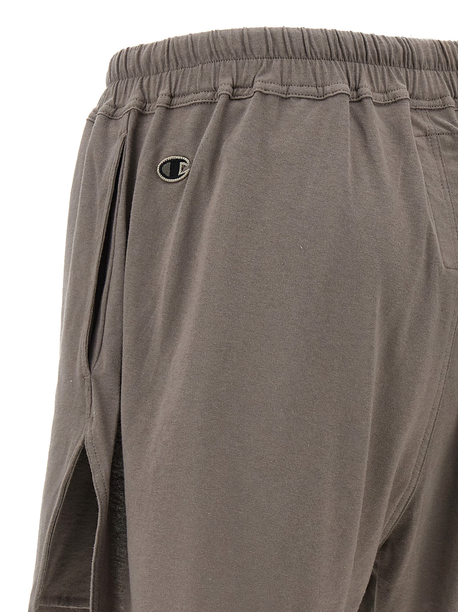 Shop Rick Owens X Champion Dolphin Boxers Bermuda Shorts In Gray