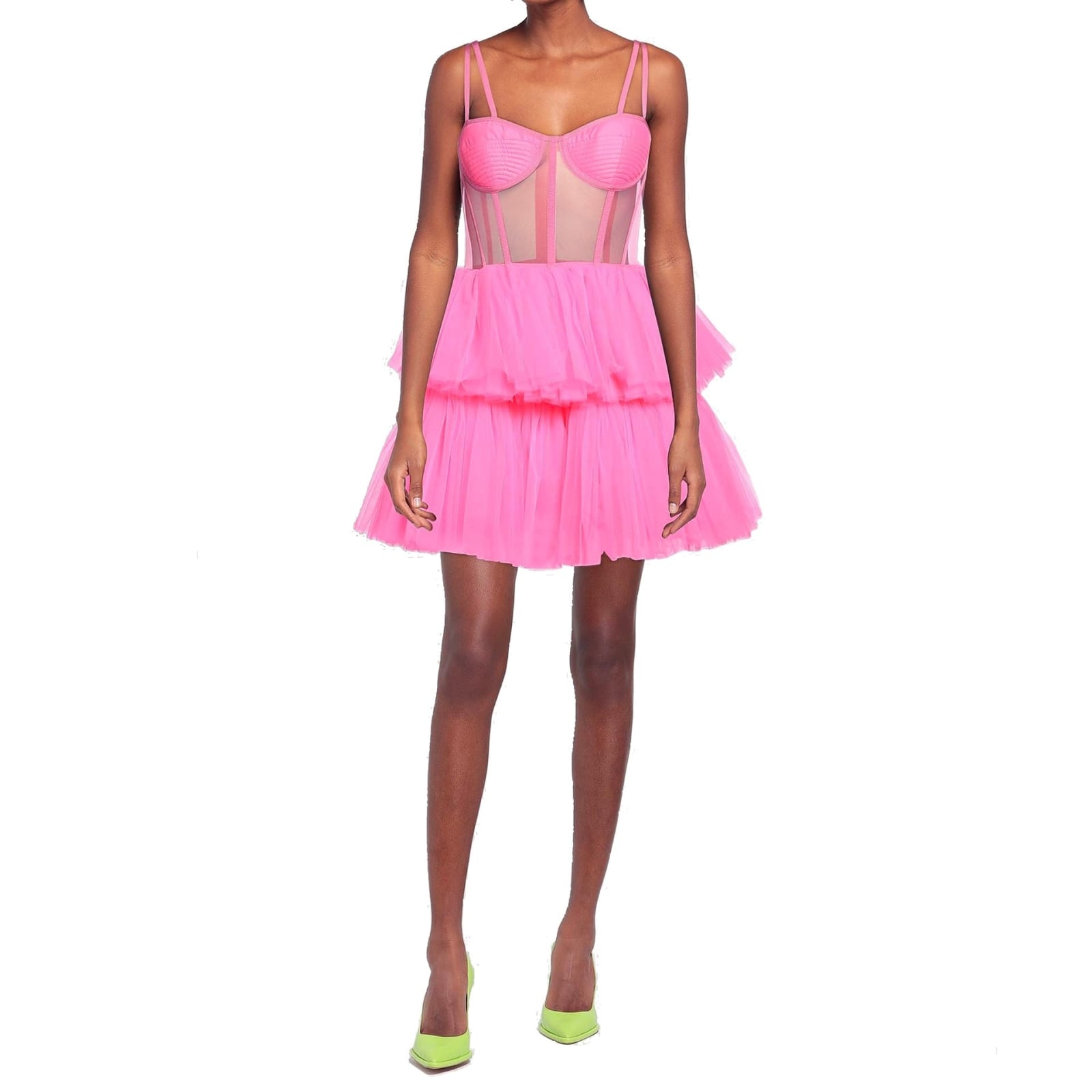 19:13 Dresscode Tulle Mini Dress In Pink