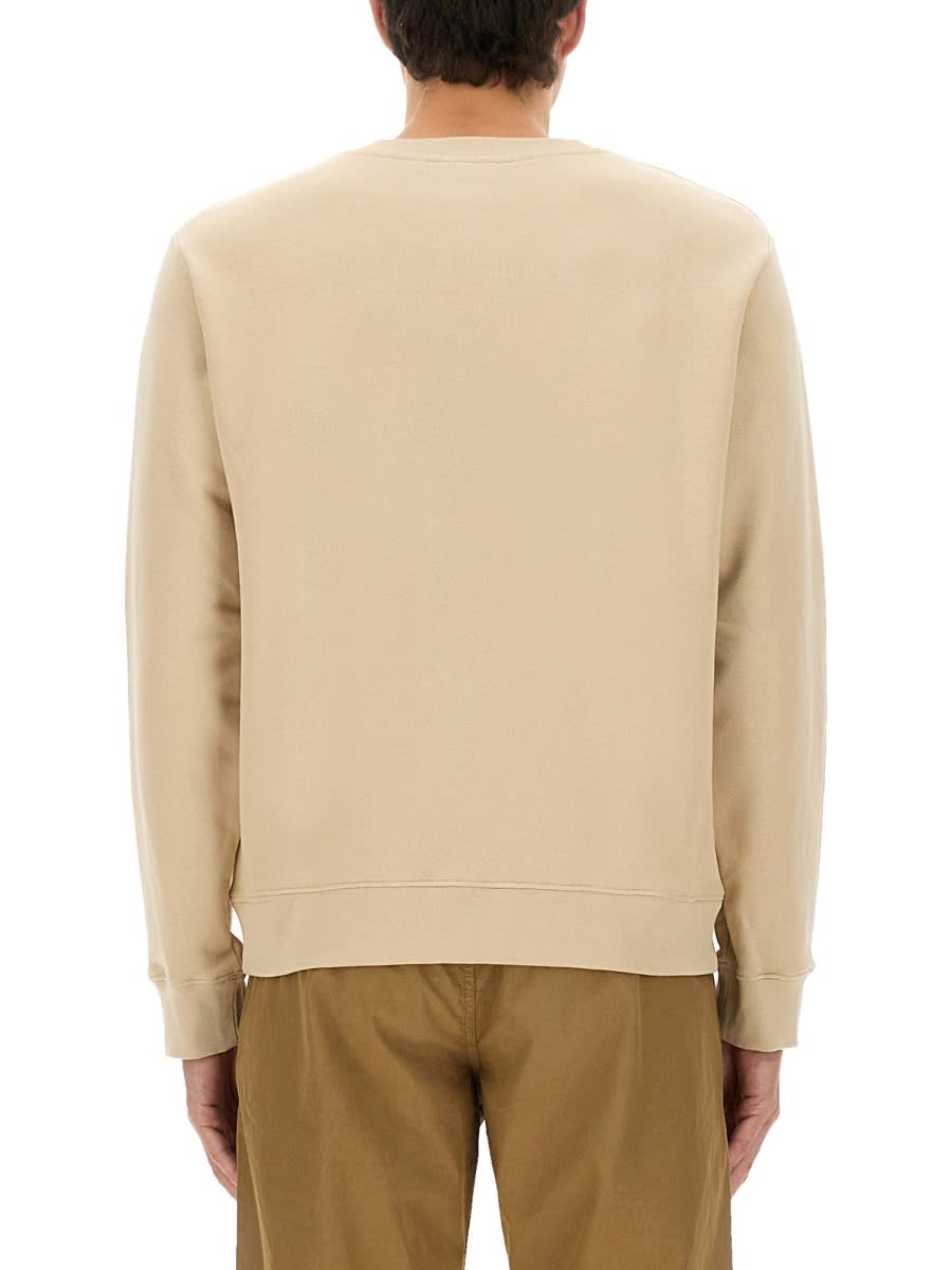 Apc Timeless Crewneck Sweater With Ribbed Details