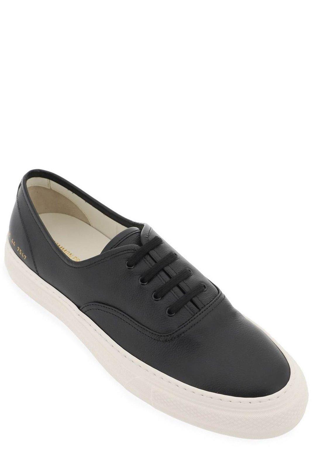 Shop Common Projects Low Top Sneakers In Black (black)