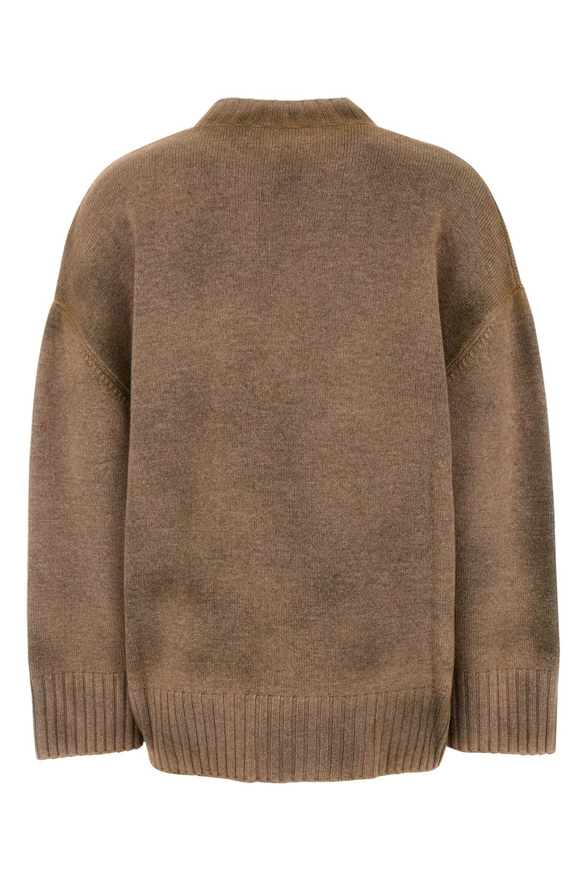 ATTICO BISCUIT WOOL BLEND SWEATER