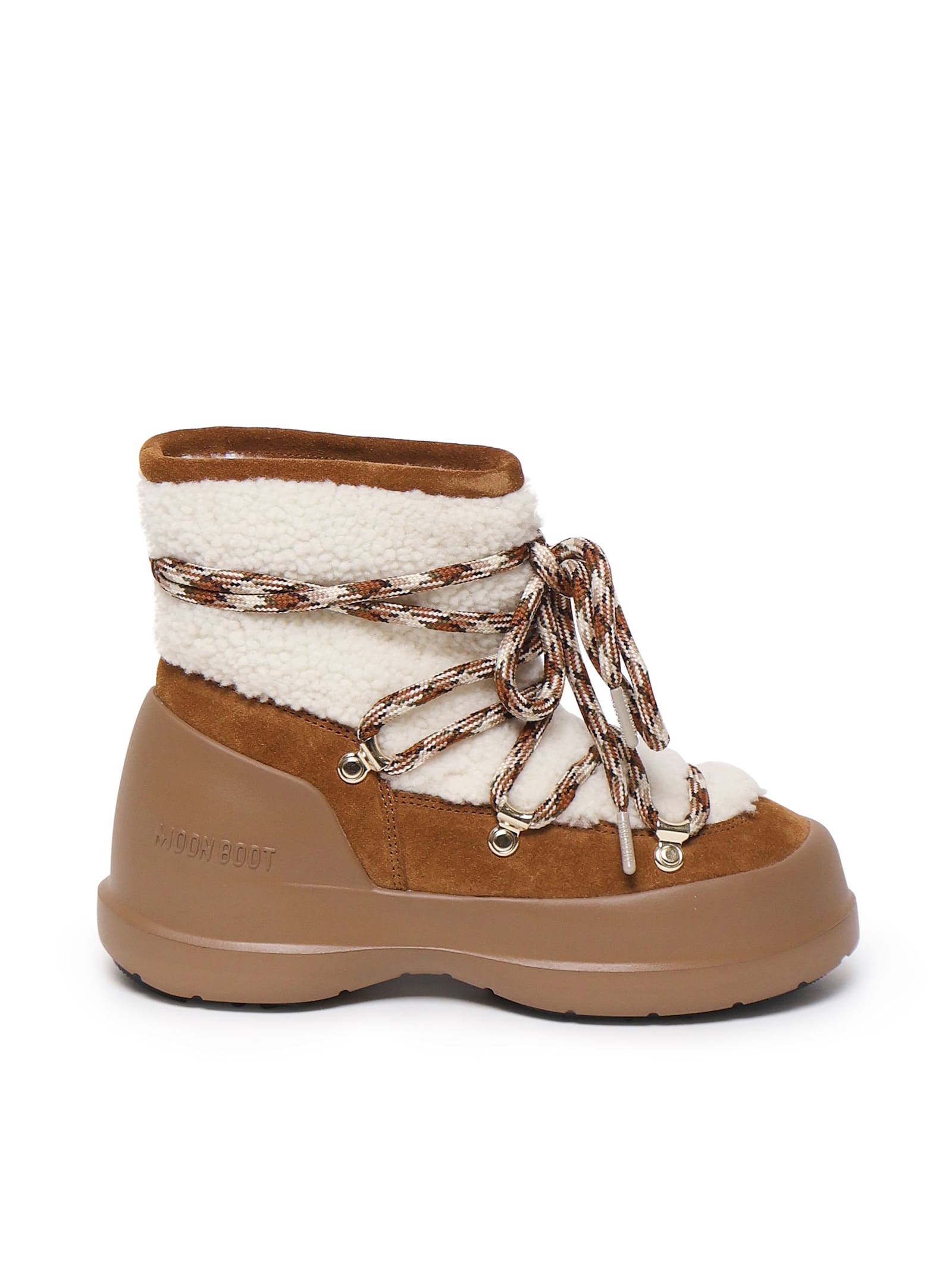 Moon Boot Luna Boot Shearling Boots In Brown