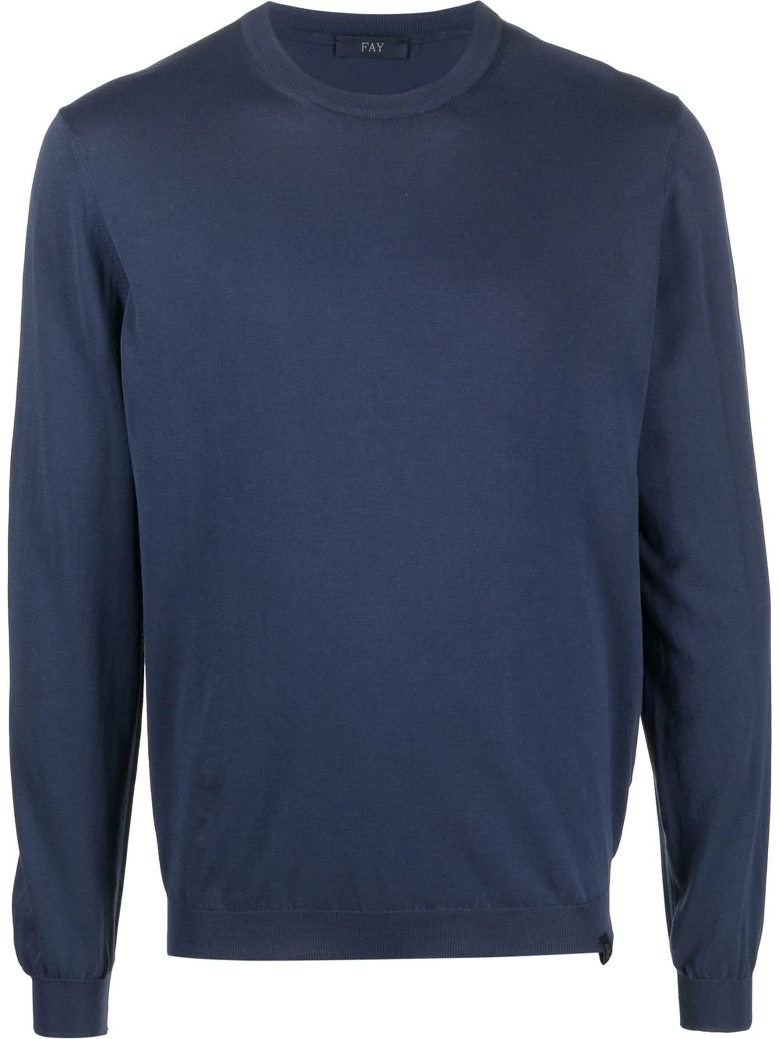 Fay Wool Sweater In Blu