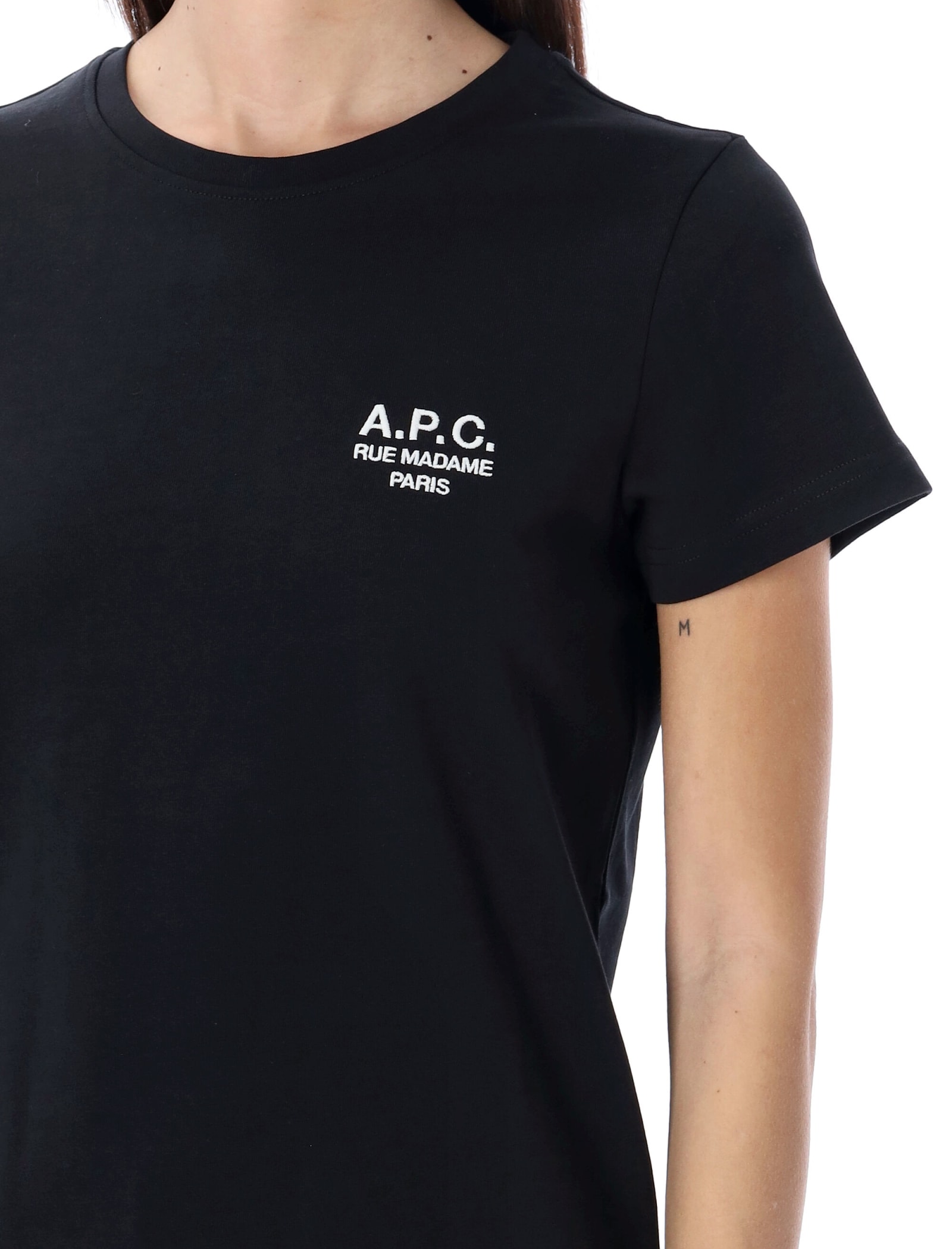 Shop Apc Denise T-shirt In Black
