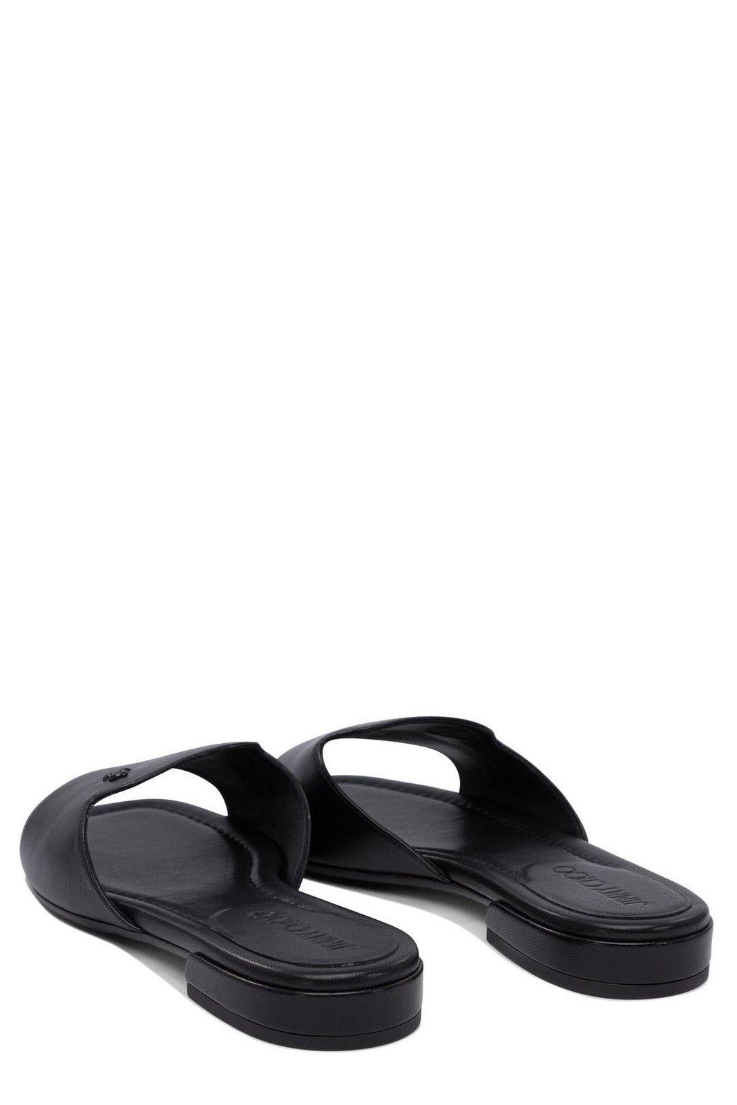 JIMMY CHOO DINA LOGO PLAQUE SLIDES