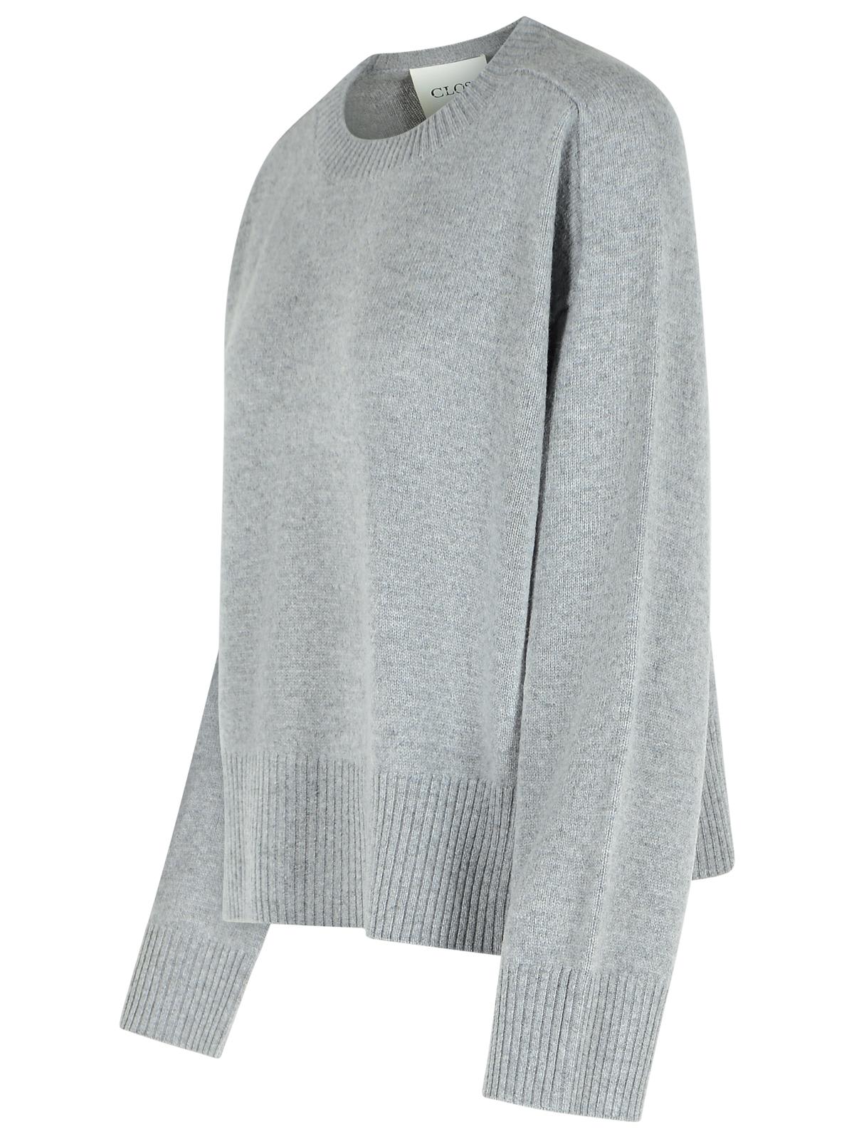 Closed Grey Wool Sweater In Gray