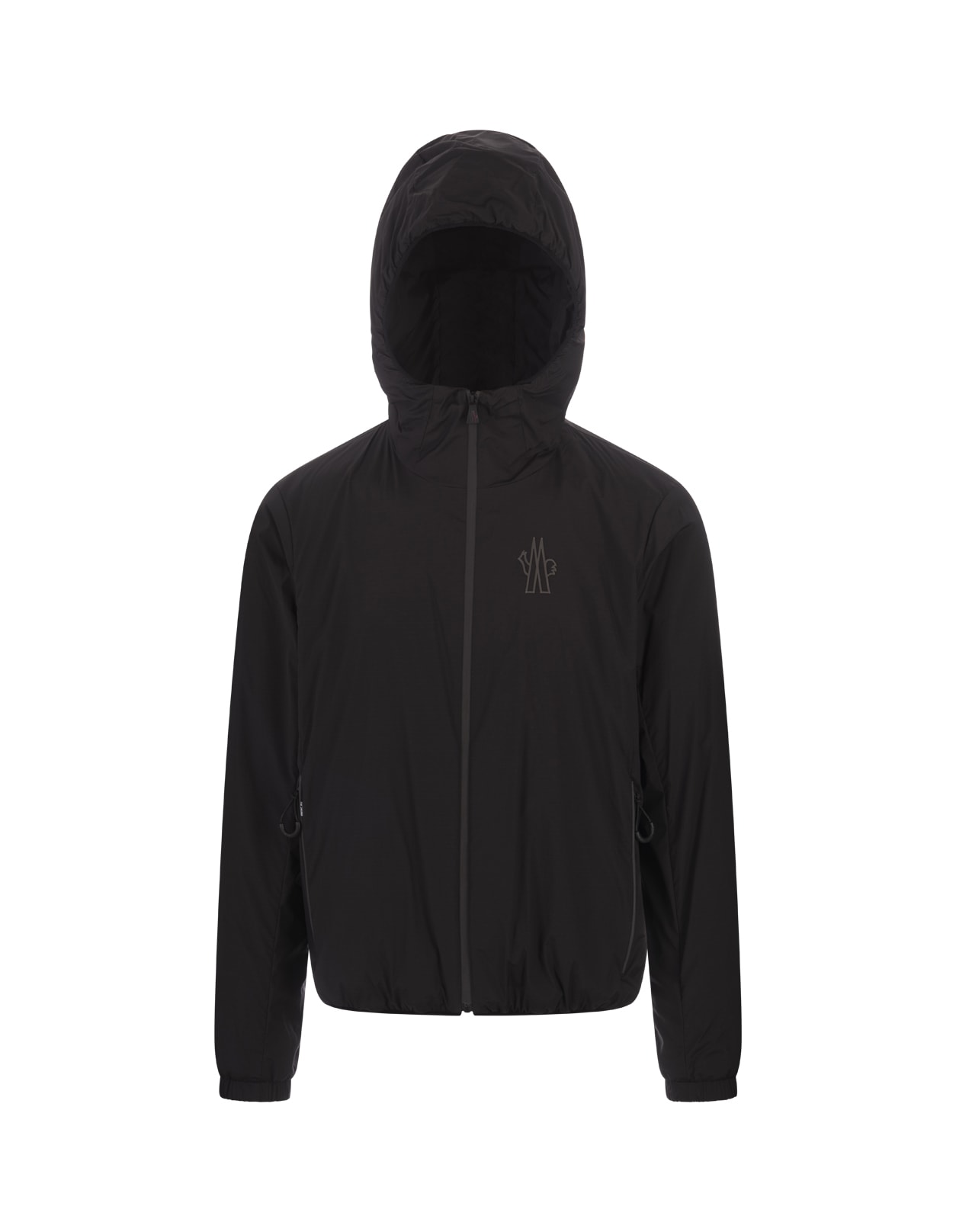 Shop Moncler Black Bissen Hooded Jacket