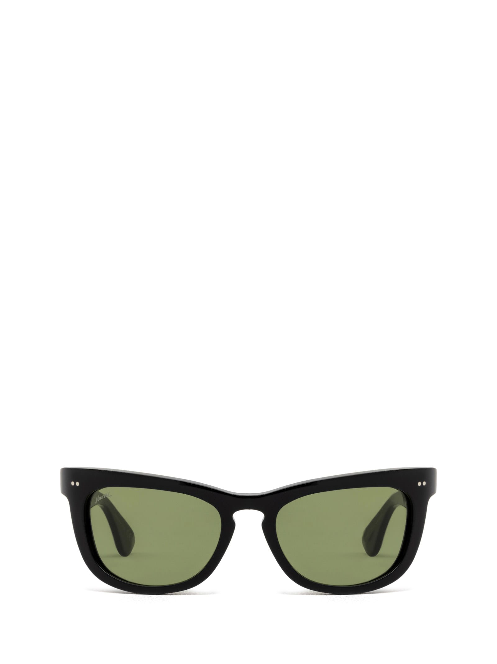 Isamu Black Green Sunglasses