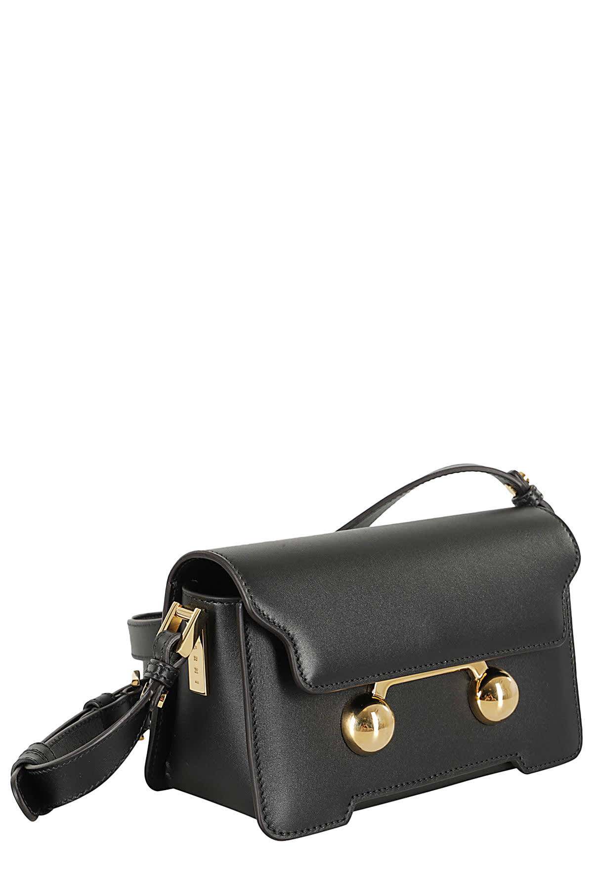 Shop Marni Mini Shoulder Bag In Black