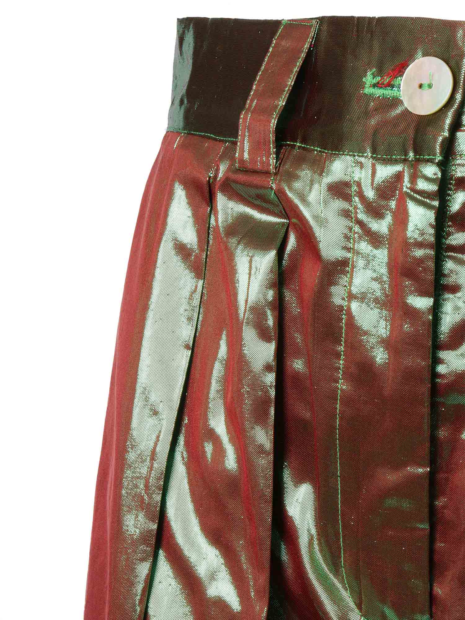 Forte Forte Brown Metallic Effect Trousers In Brown