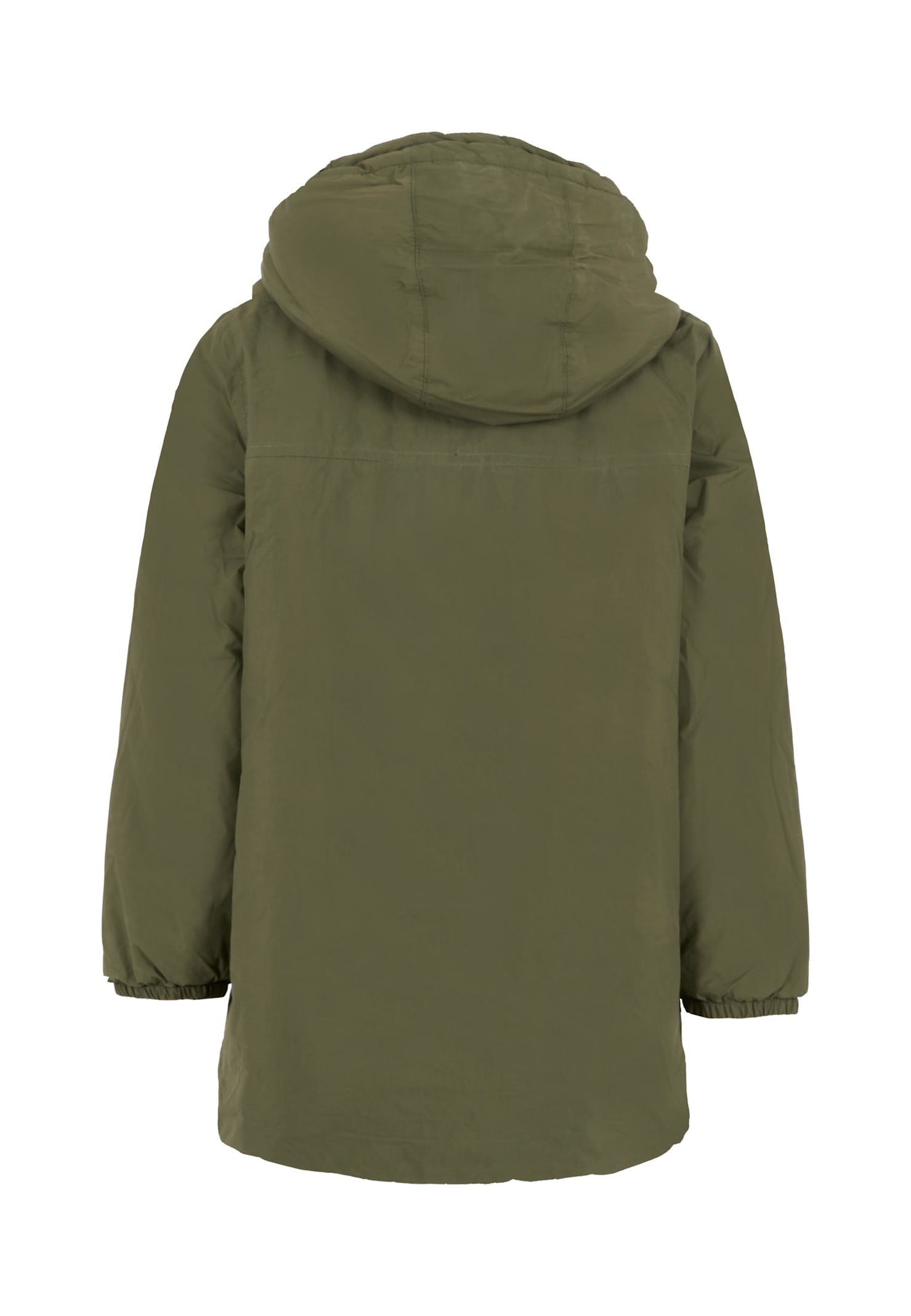 K-way Green Jacket For Kids With Logo In Green