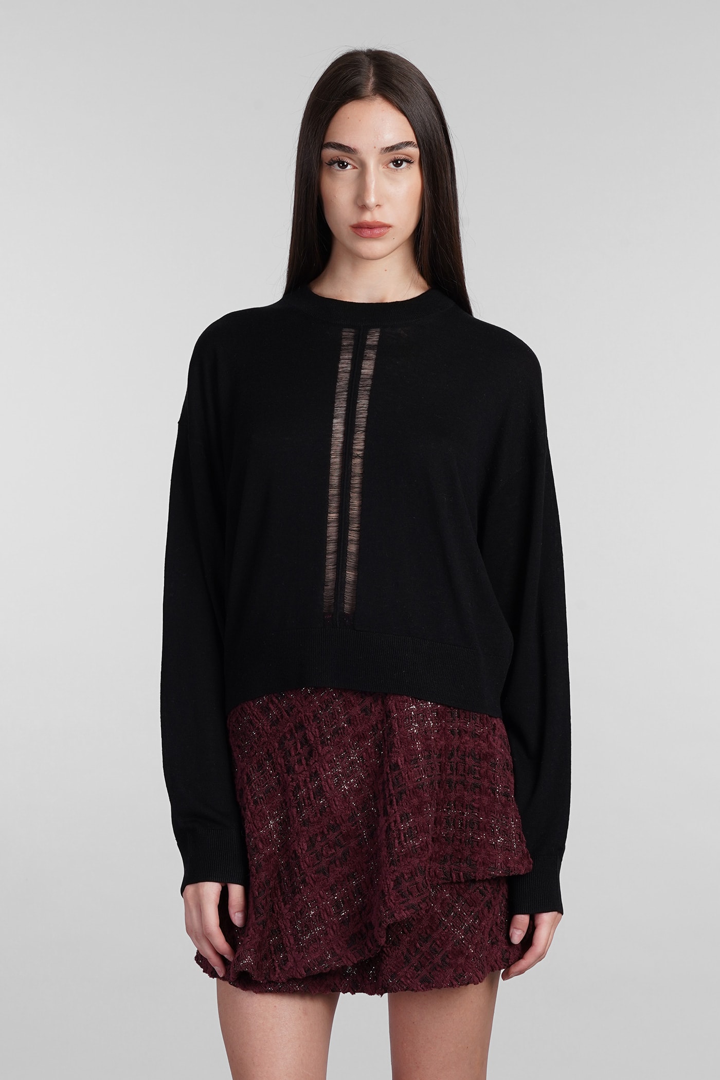 Lova Knitwear In Black Silk