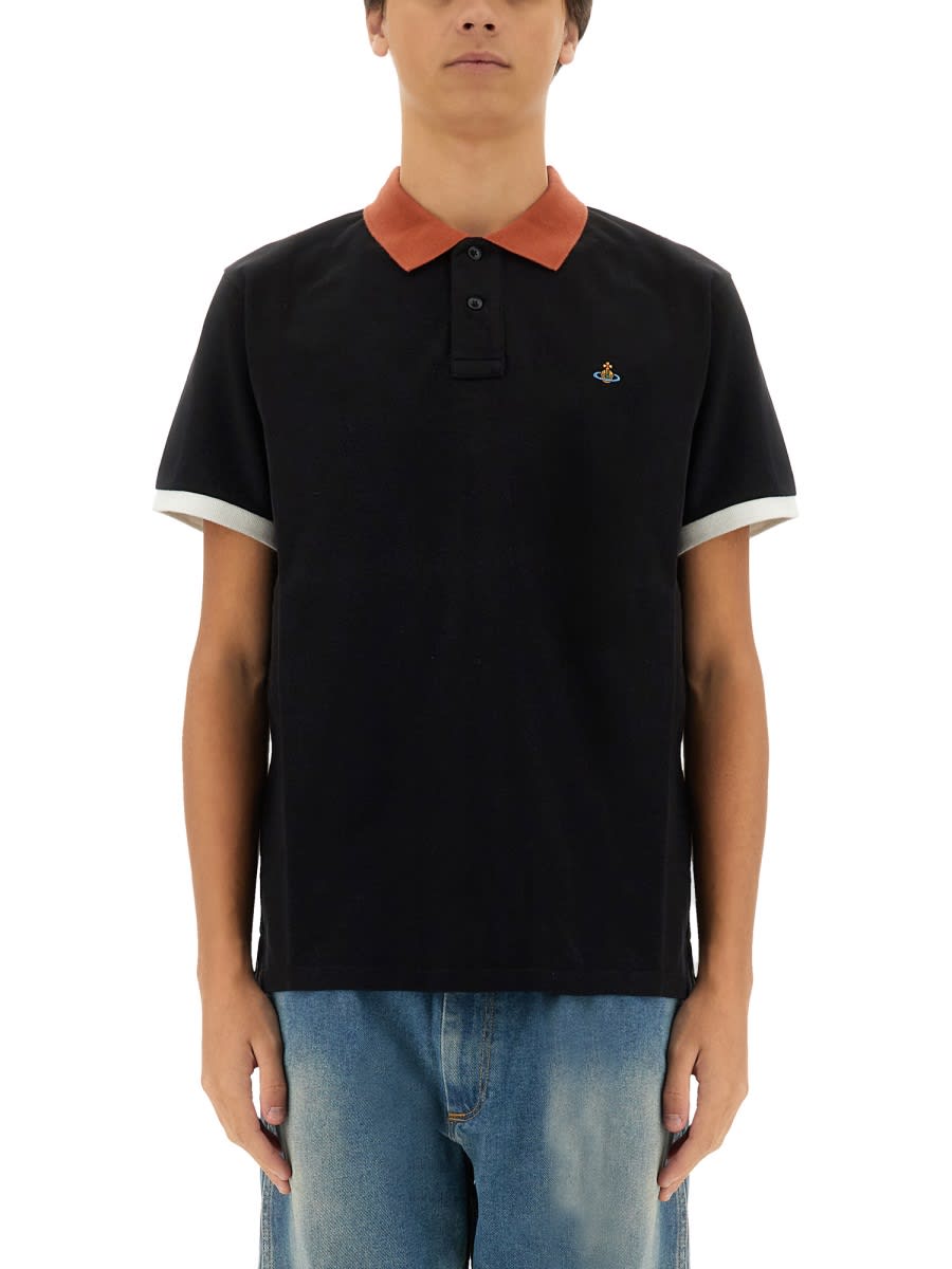 VIVIENNE WESTWOOD POLO WITH LOGO 