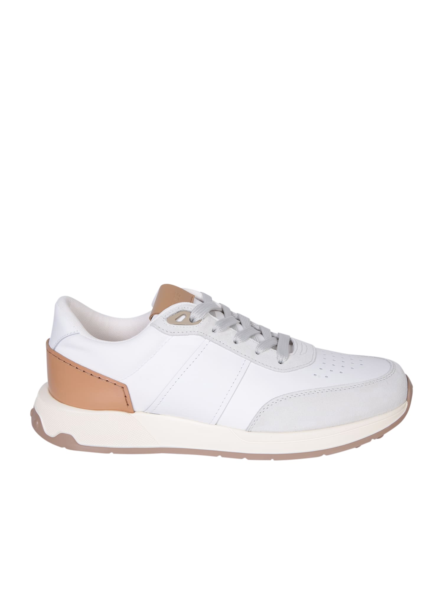 Shop Tod's Low Runner White Sneakers