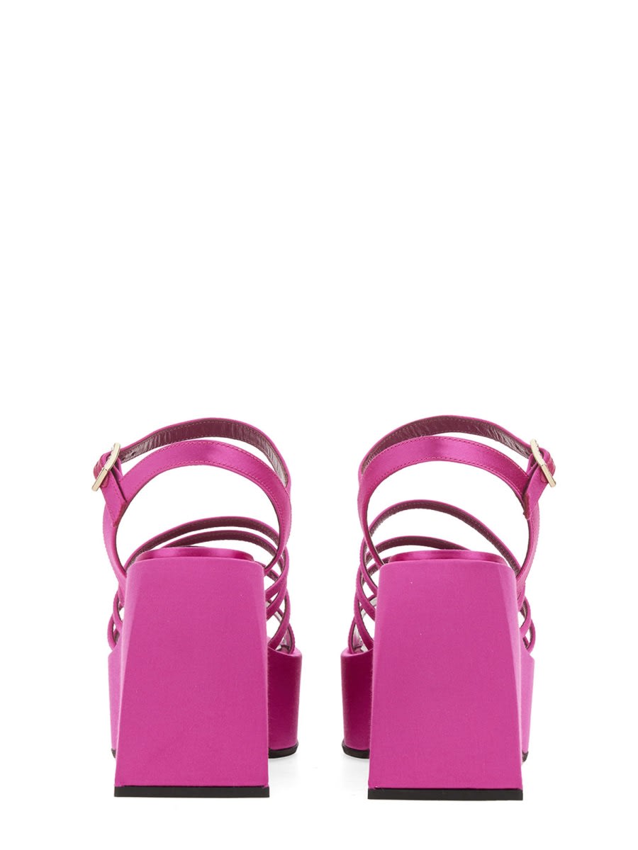 Nodaleto Leather Sandals In Fuchsia