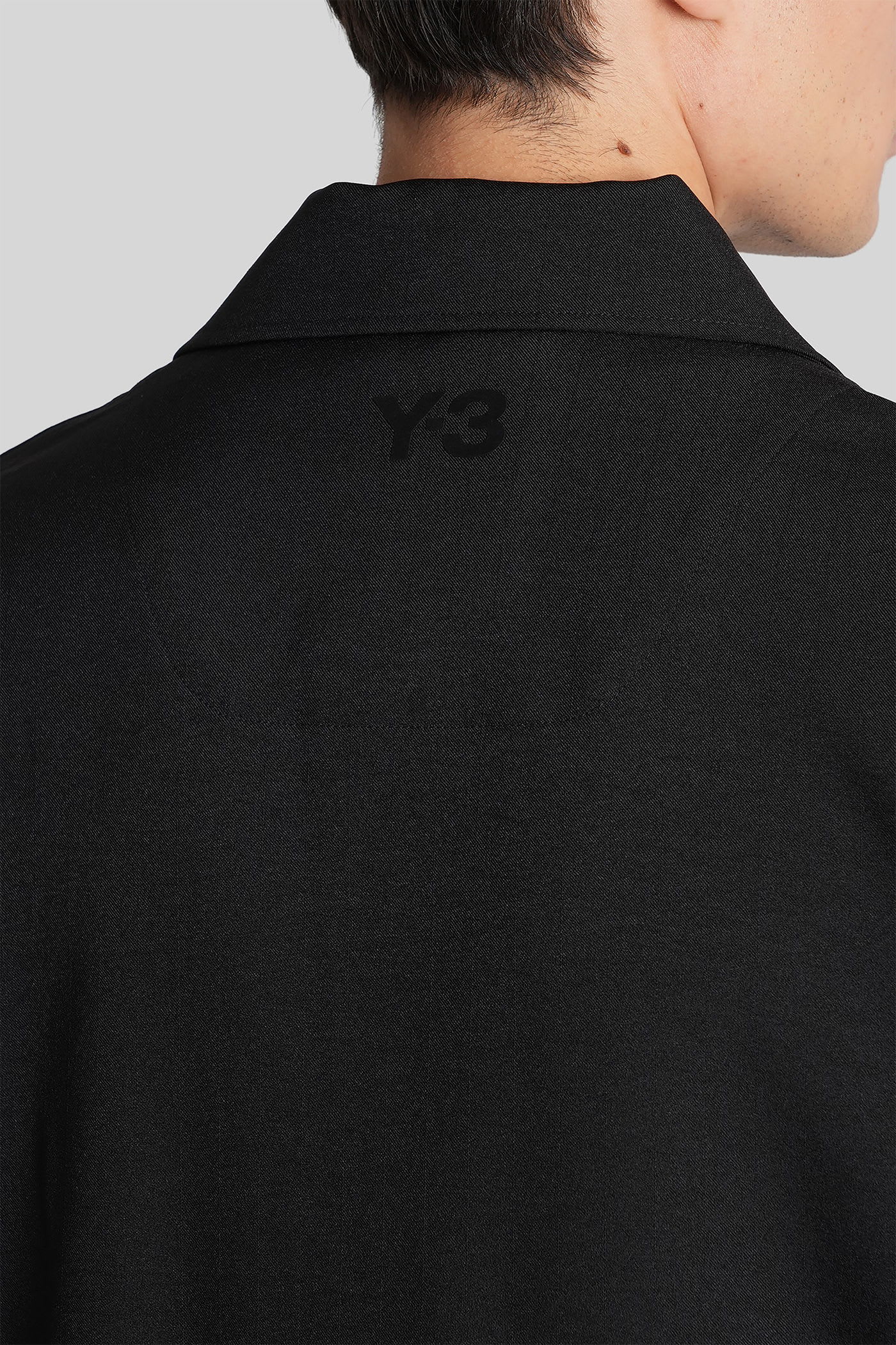 Y-3 Adidas Y 3 Black Sport Uniform Patch Jacket In Black