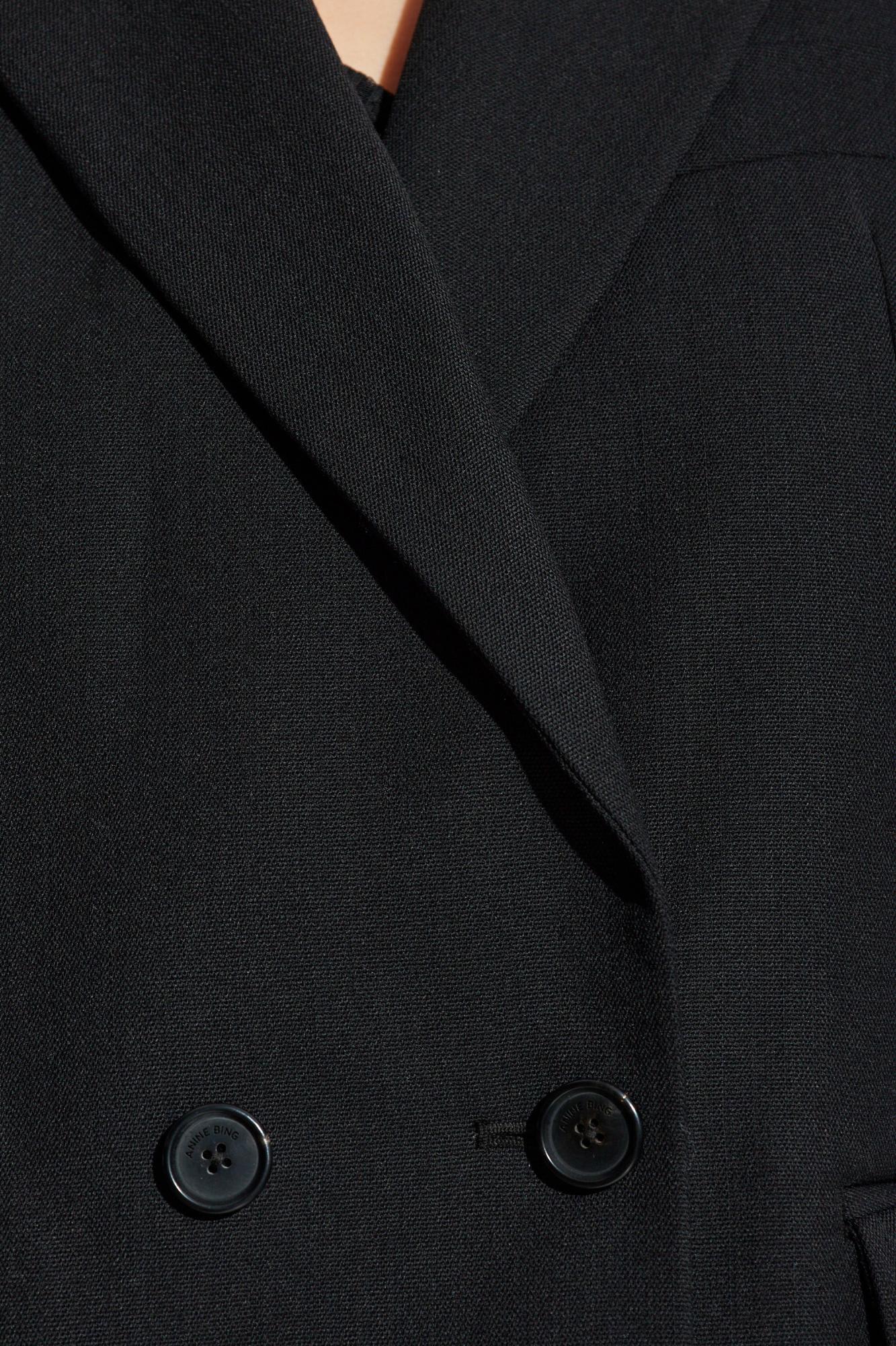 Anine Bing Evarly Blazer Woman Balck In Black