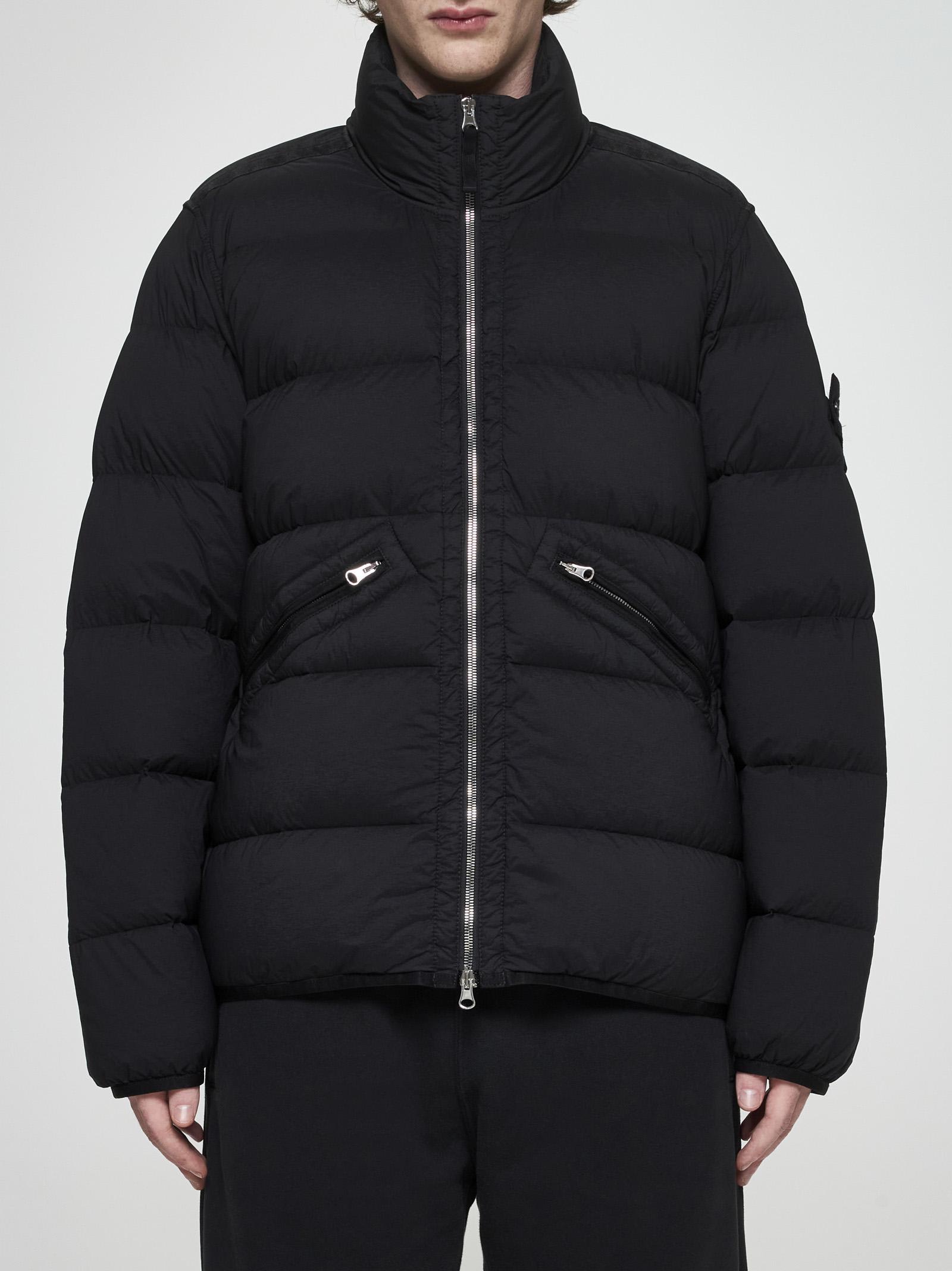 STONE ISLAND QUILTED NYLON DOWN JACKET 