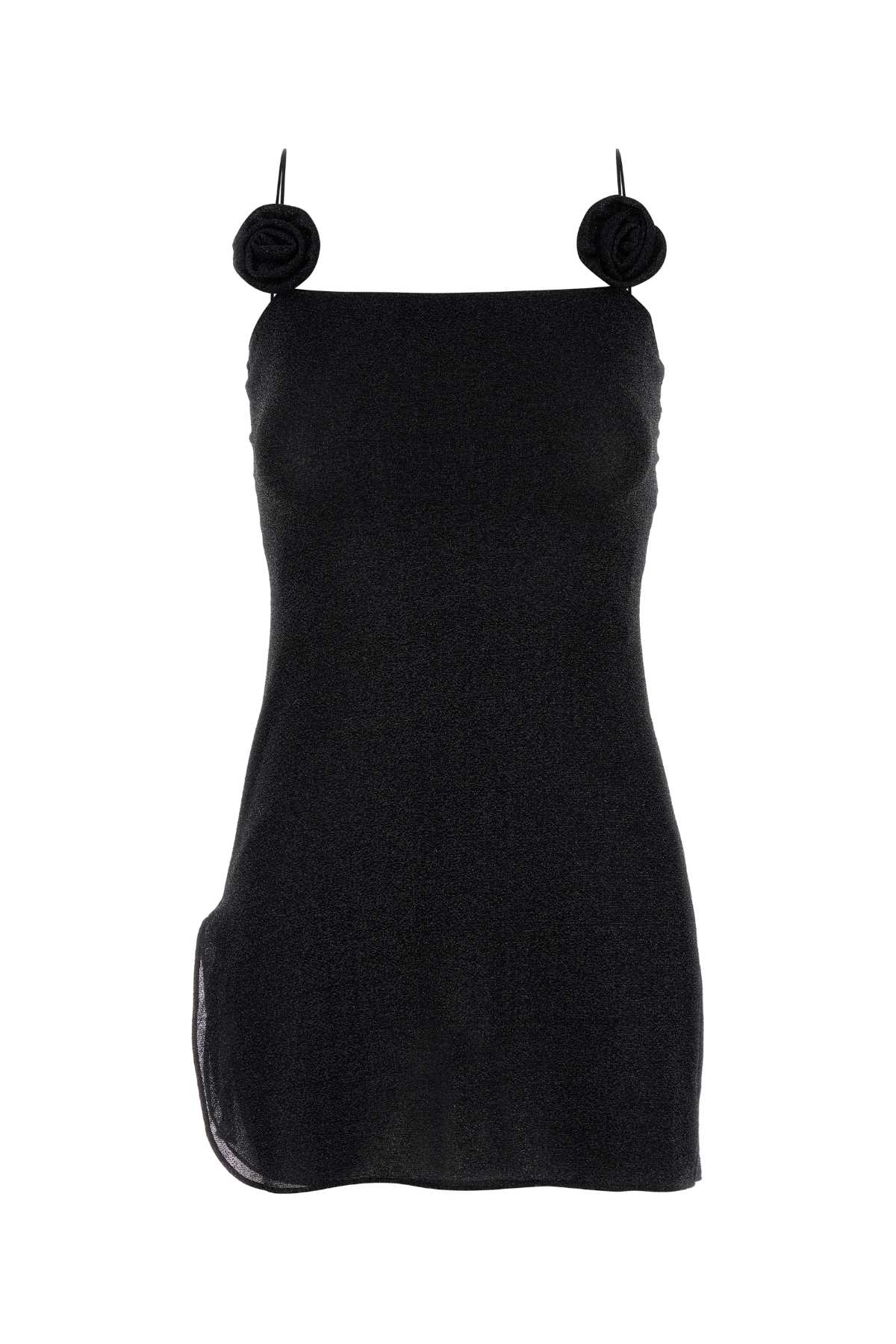 Black Nylon Mini Dress