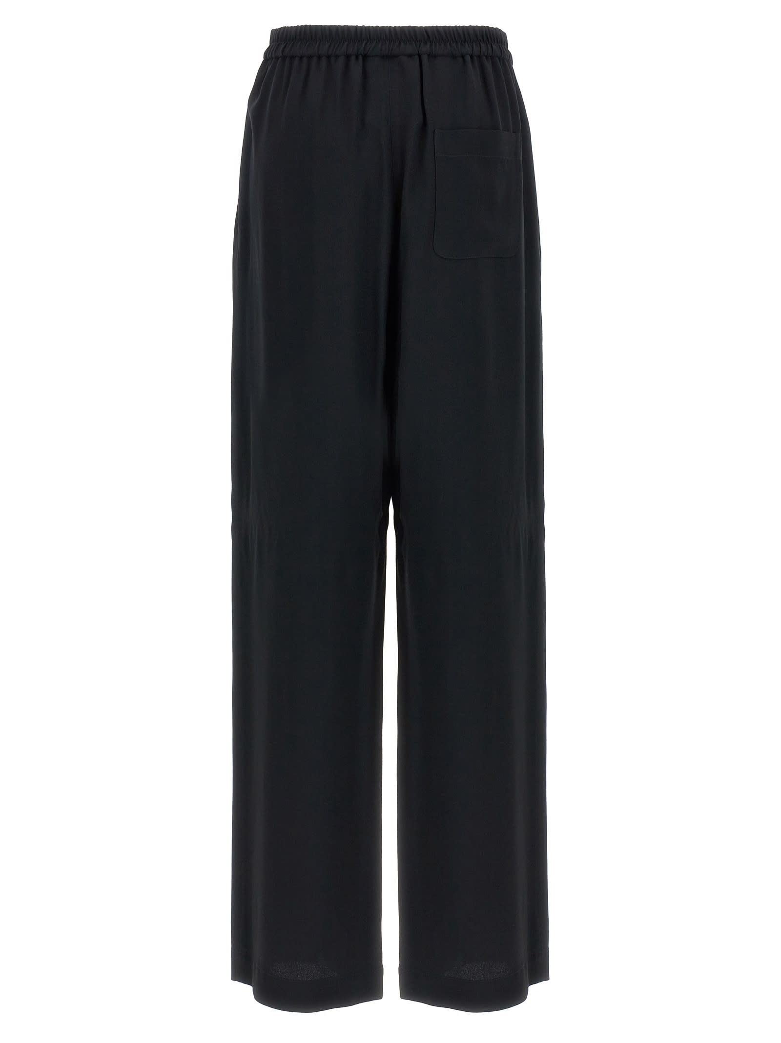 Shop Moschino Acetate Pants In Black