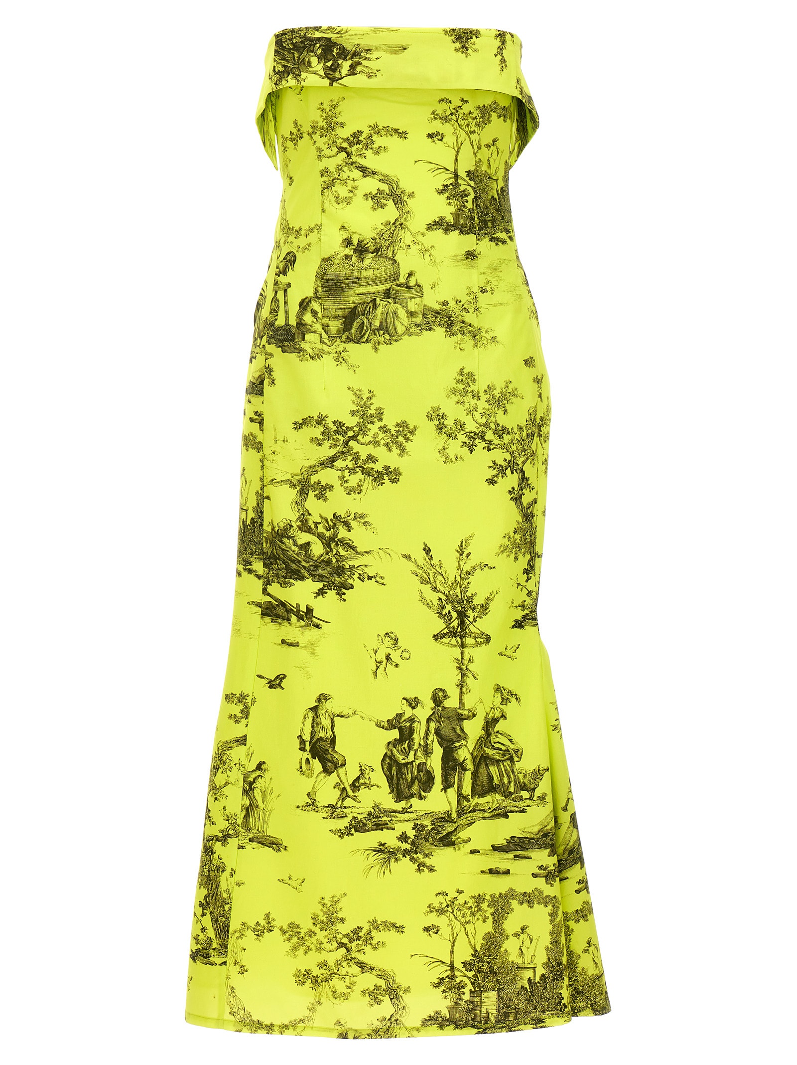 ワンピース PHILOSOPHY DI LORENZO SERAFINI Woman Dress Yellow 04350721 Philosophy Di Lorenzo Serafini Satin Maxi Dress | Yellow