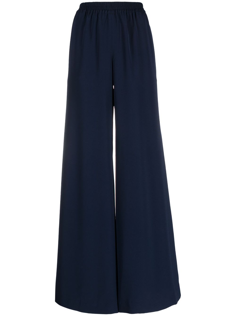 Gianluca Capannolo Satin Wide Leg Trousers In Black