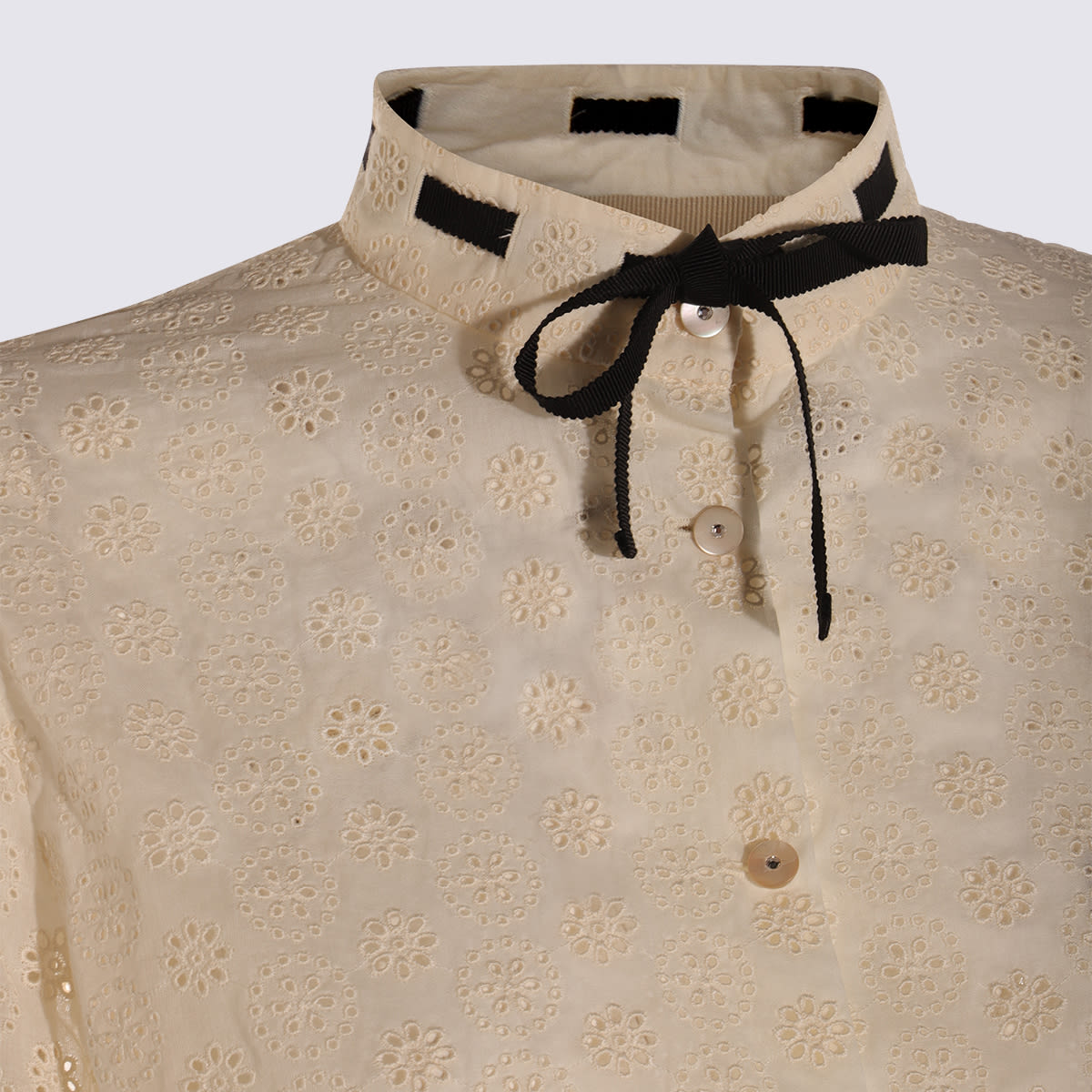Valentino White Cotton Shirt In White