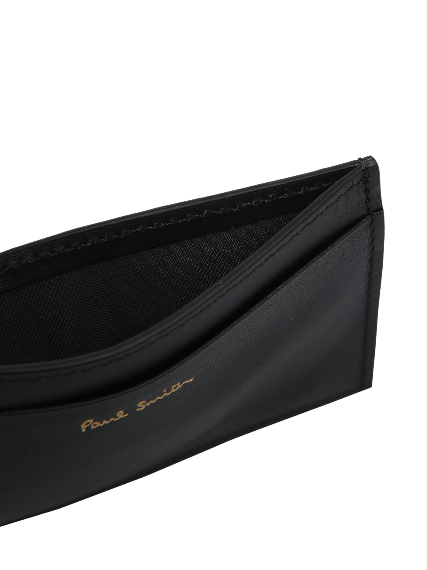 Shop Paul Smith Branded Card Holder In Black