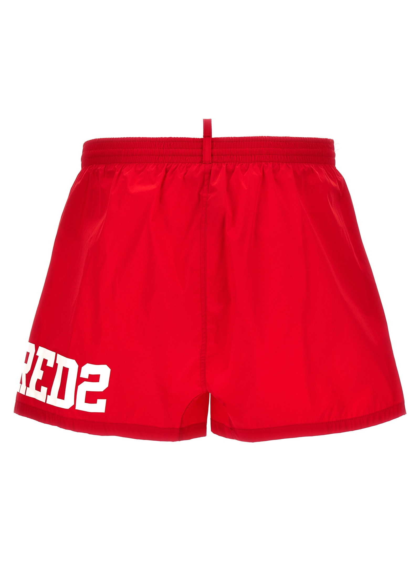 Shop Dsquared2 Midi Boxer Shorts In Red