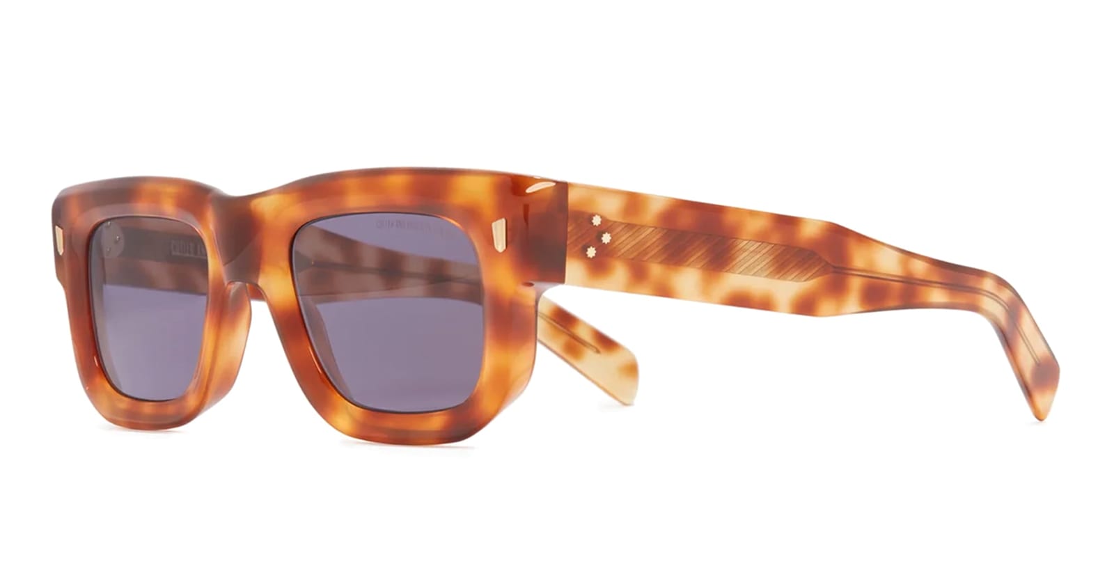 Cutler And Gross 1402 - Old Havana Sunglasses In Blue