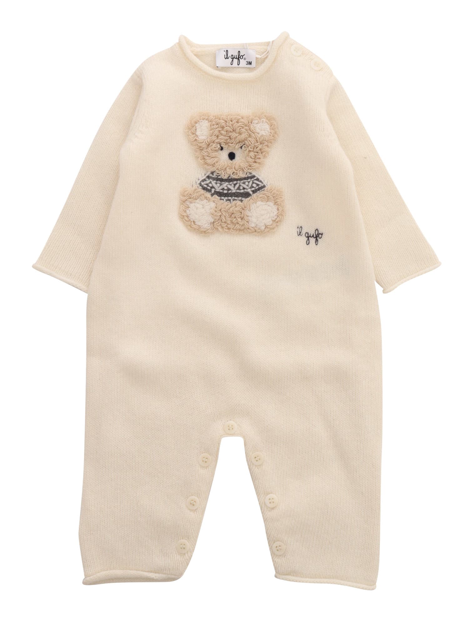 Il Gufo Onesie In White