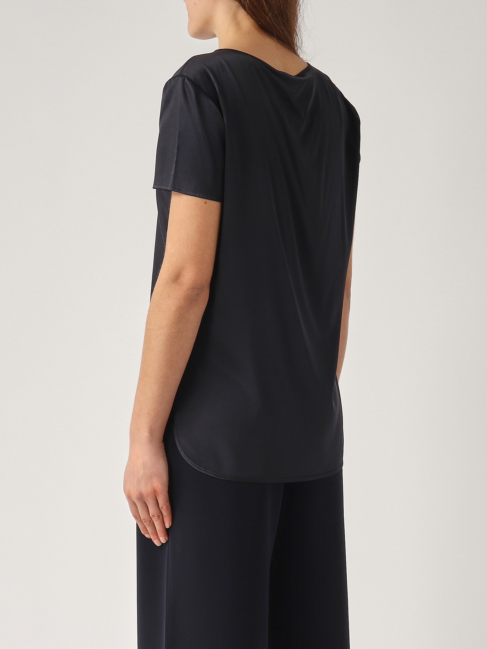 Max Mara Cortona Blouse In Black