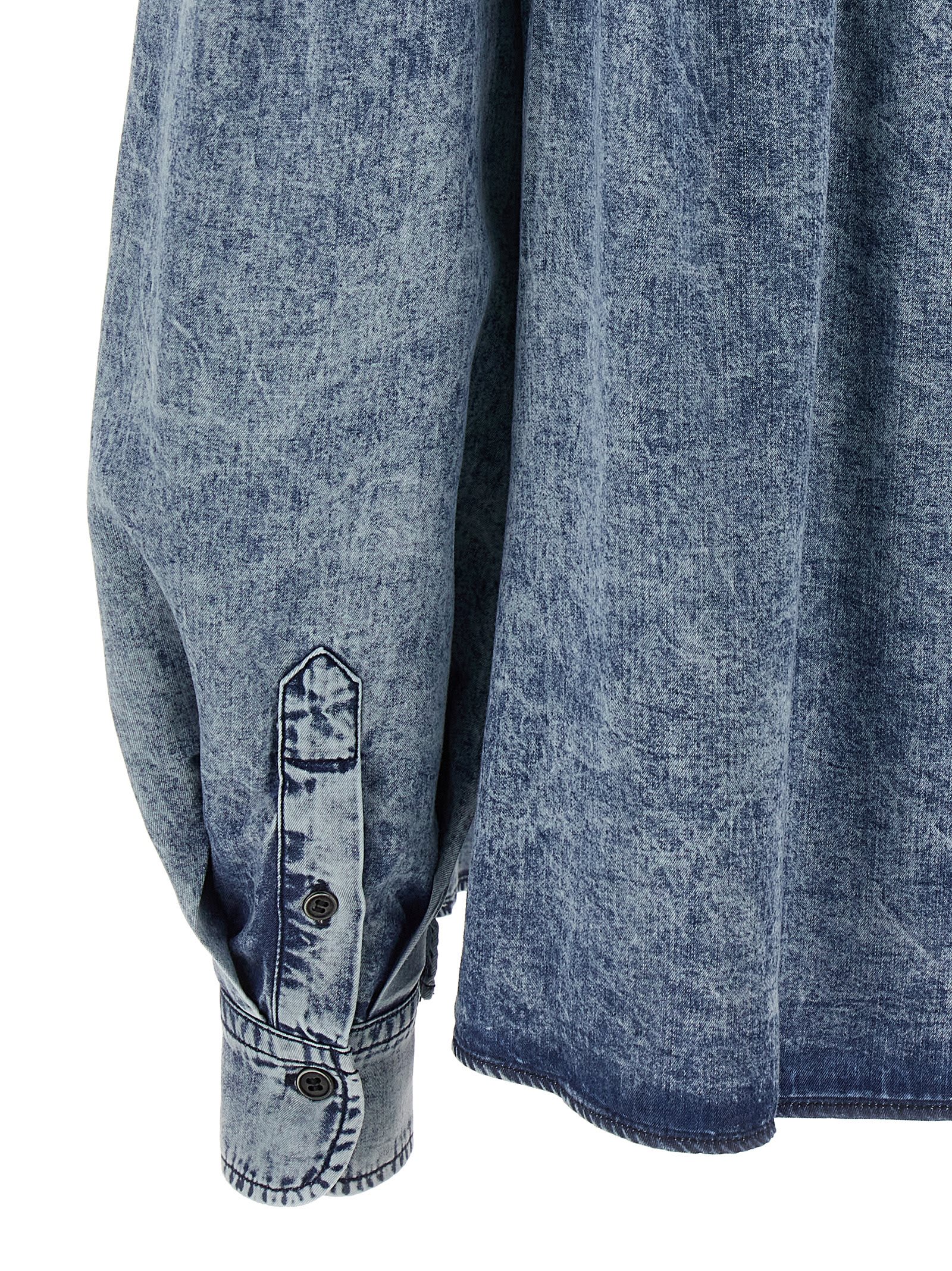 Isabel Marant Étoile Idety Blouse In Blue
