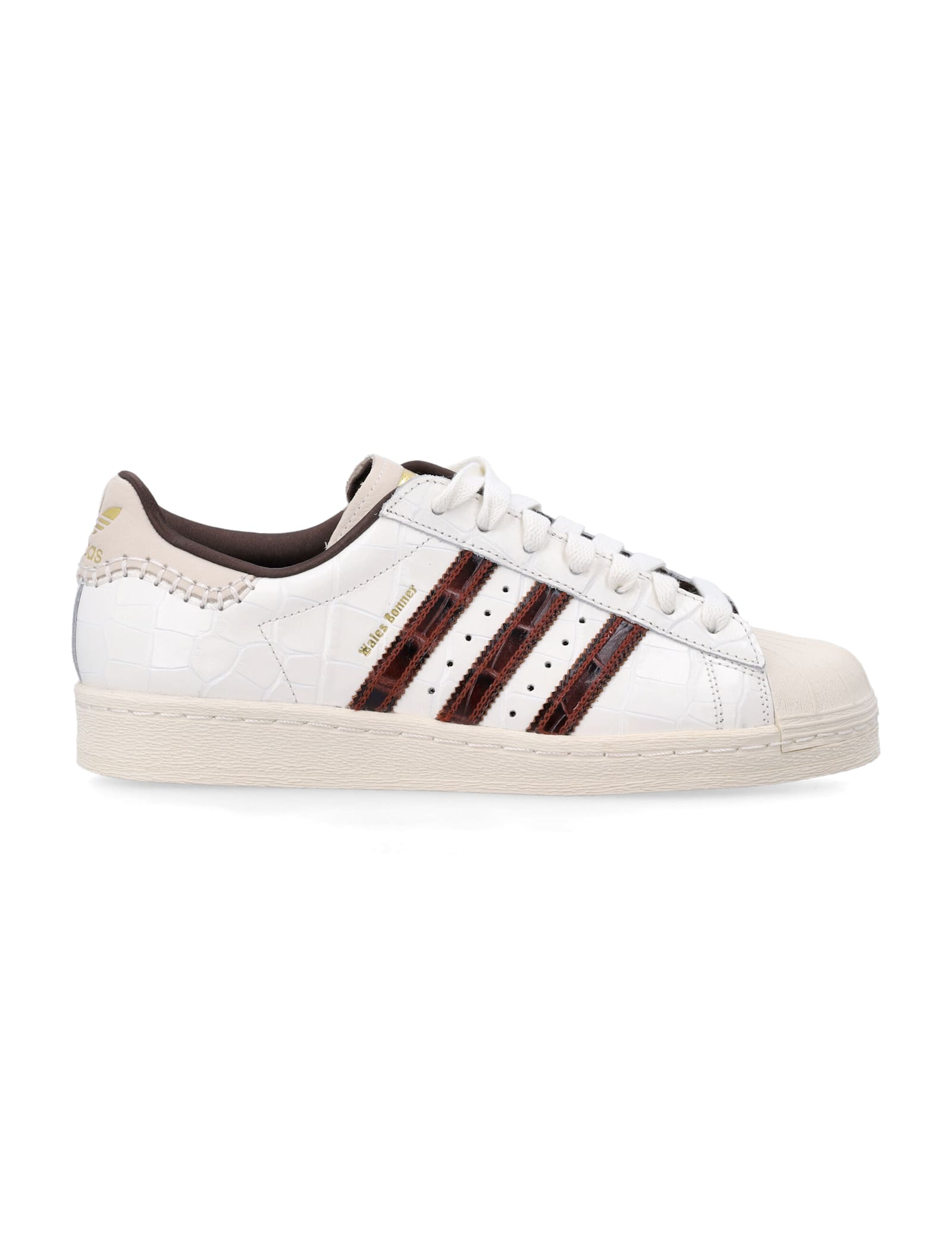 Adidas Originals Adidas X Wales Bonner Superstar Croc Leather Sneakers In White