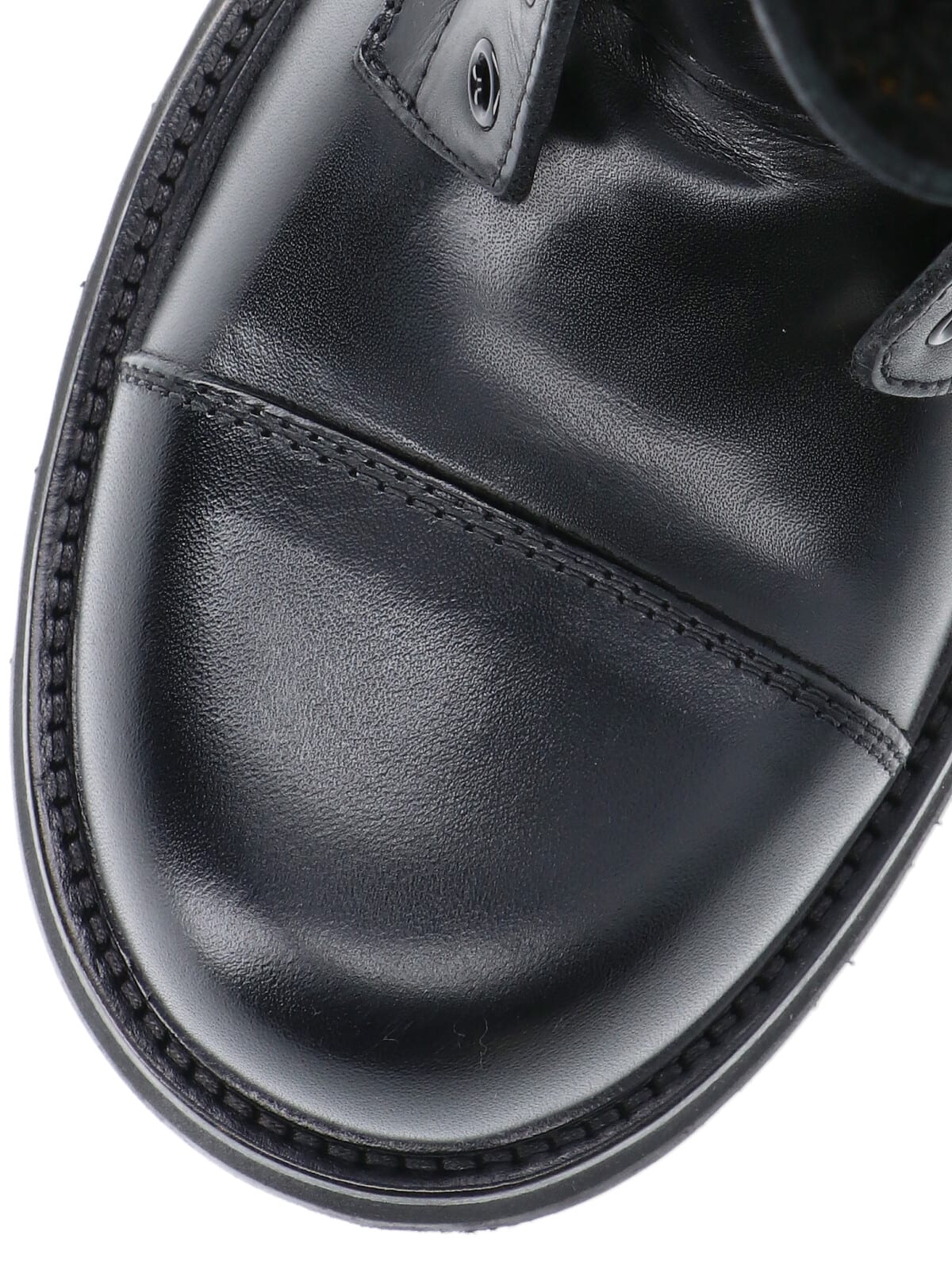 Balenciaga Black Truck Leather Boots In Black