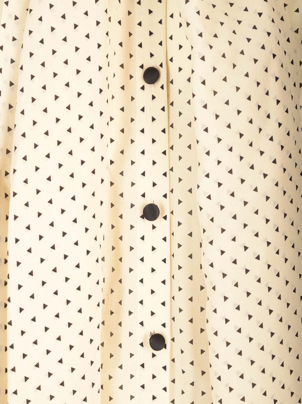 Shop Balmain Silk Shirt With Lavalli Collar In Avorio