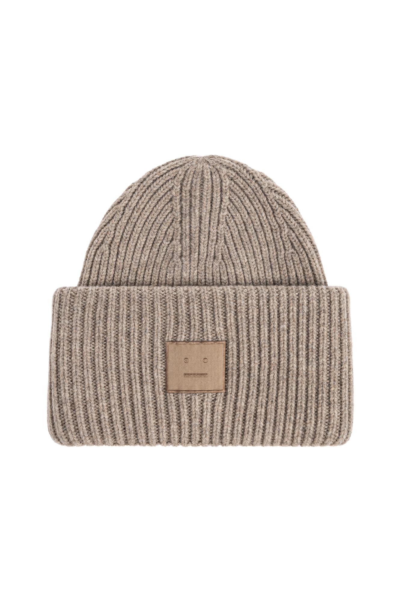 Acne Studios Wool Beanie With Logo