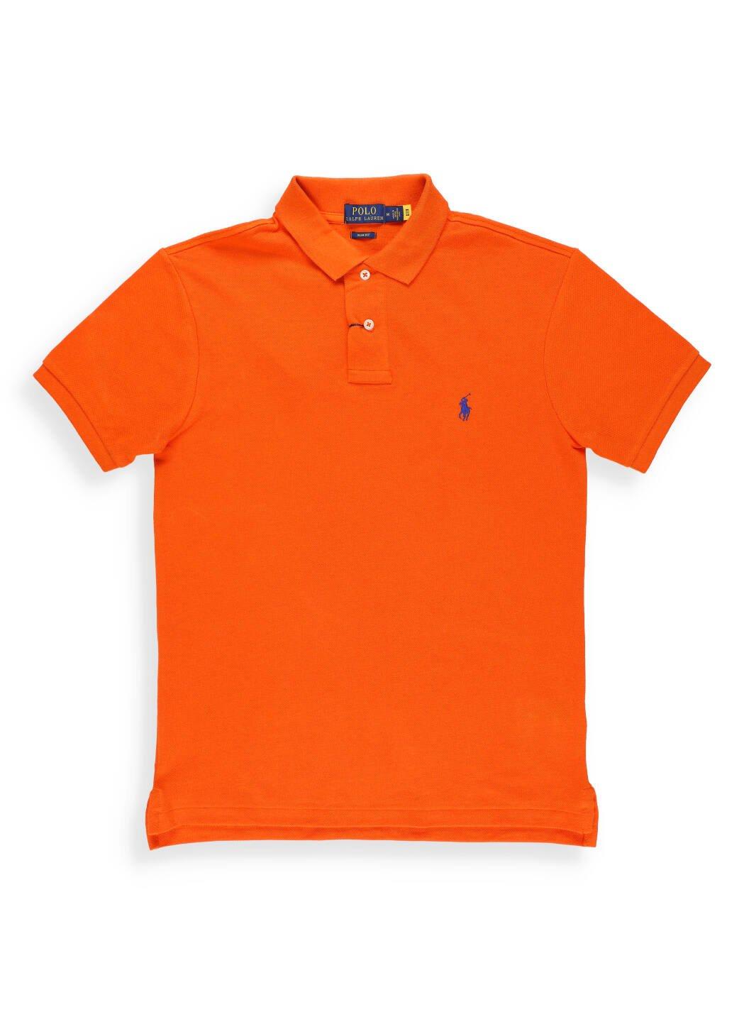 Ralph Lauren Logo Embroidered Polo Shirt In Sailing Orange