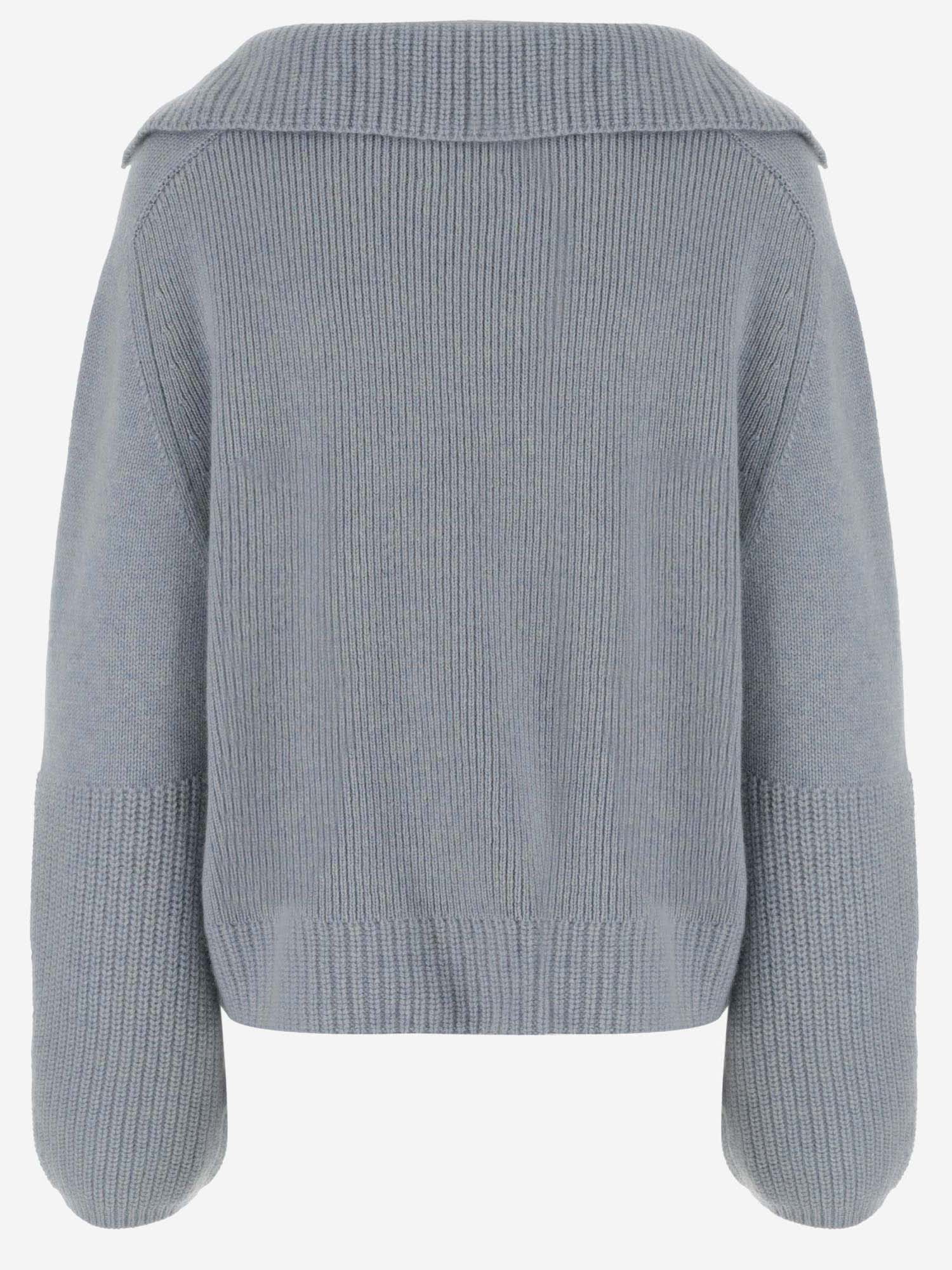 Shop Allude Cashmere Sweater In Clear Blue