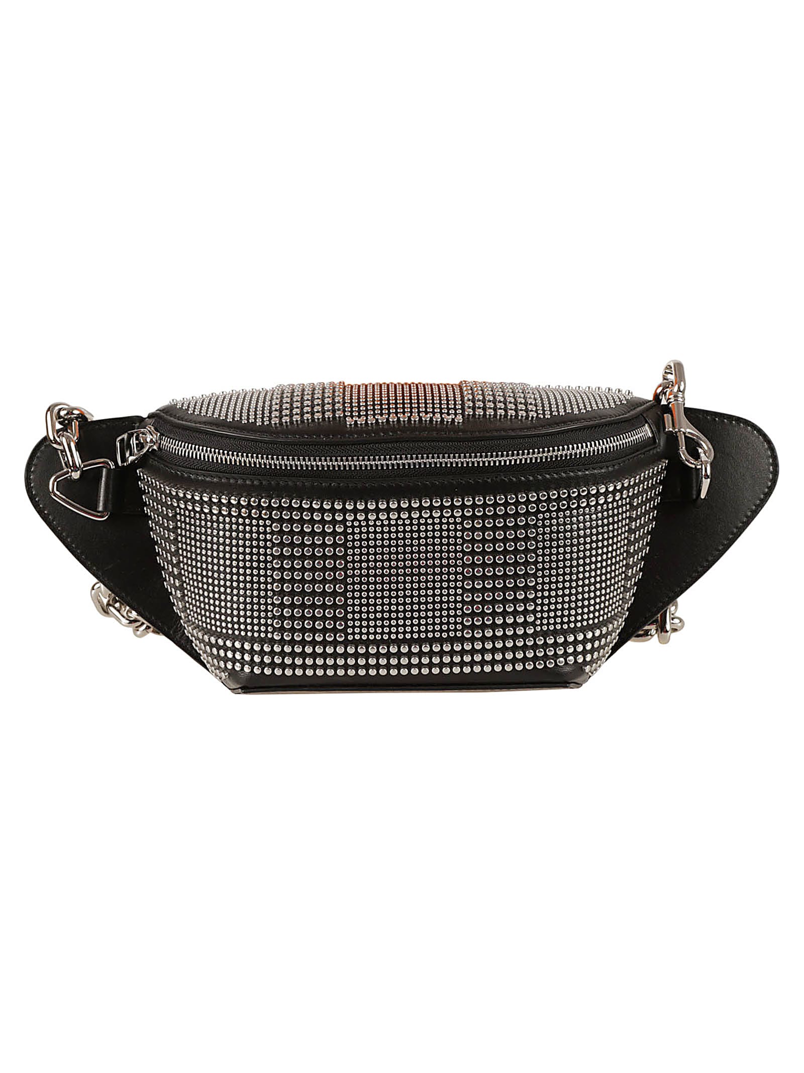 Shop Alexander Mcqueen Biker Bum Bag In Black