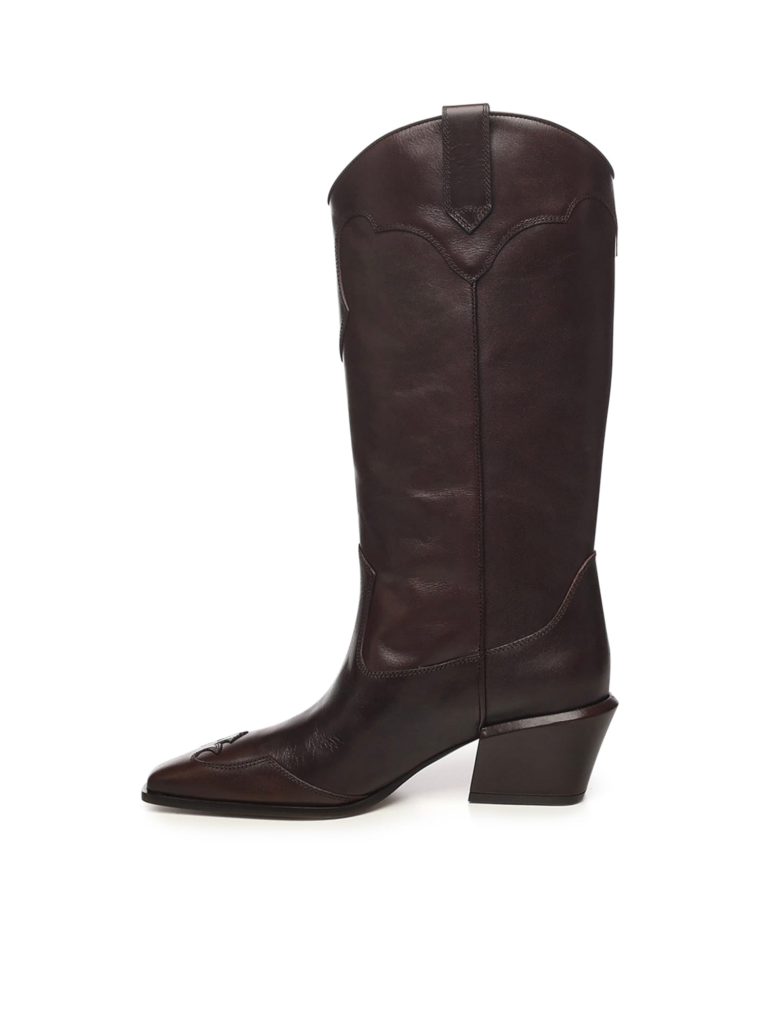 Paris Texas Bettina Western Leather Boots In Multi