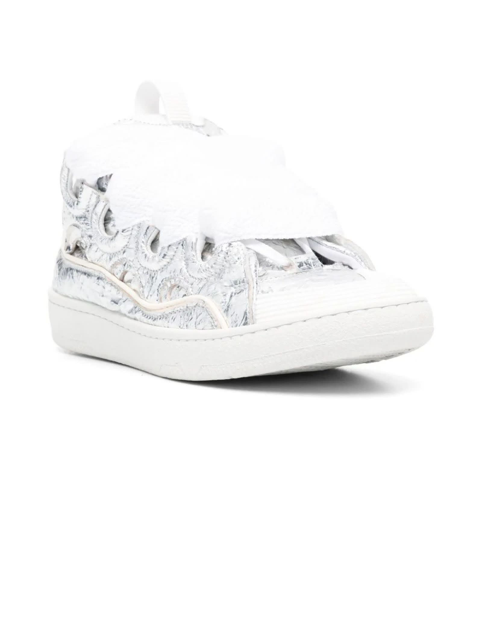 Shop Lanvin Sneakers Silver